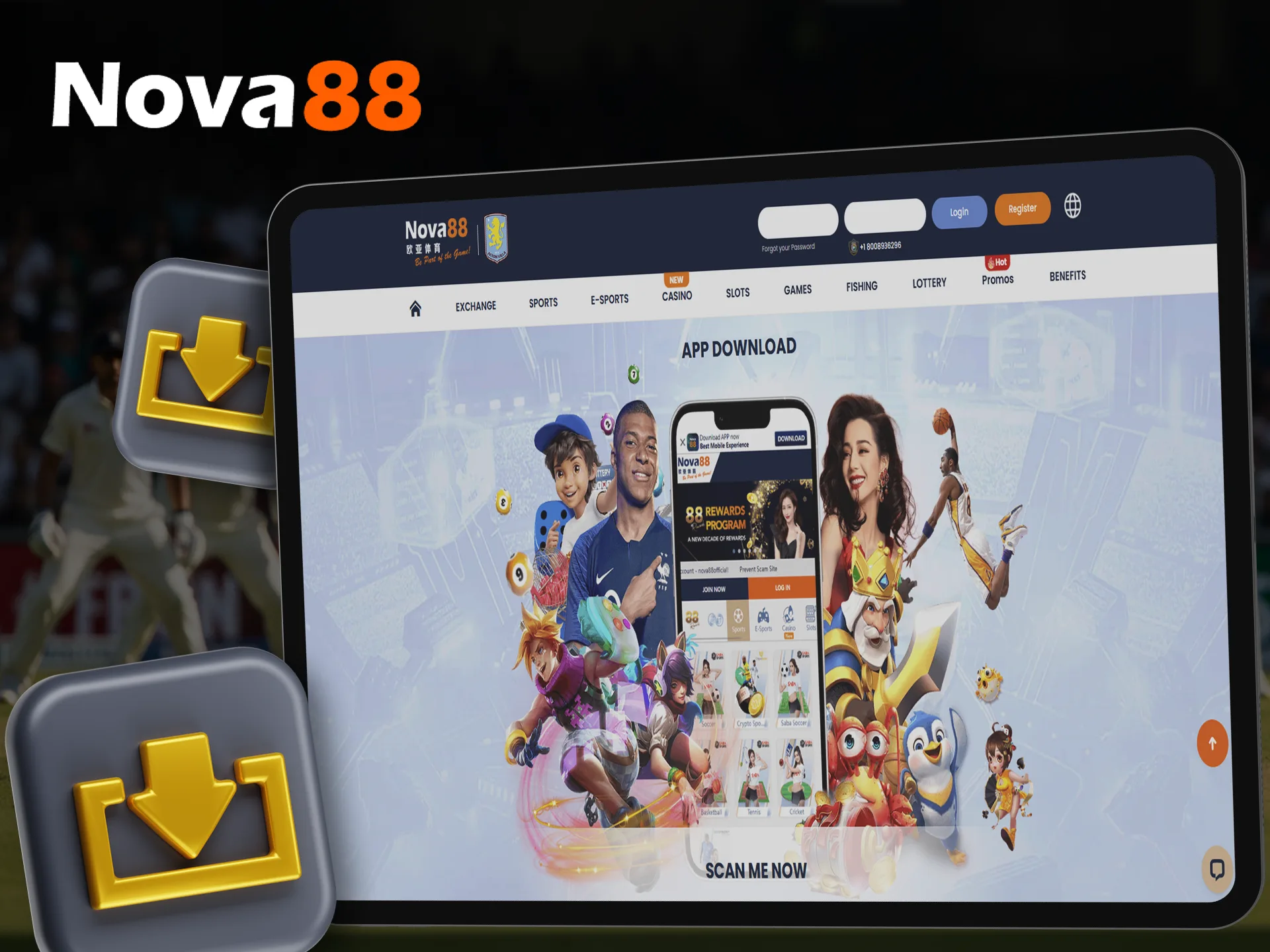 Can I download the Nova88 online casino application for my PC.