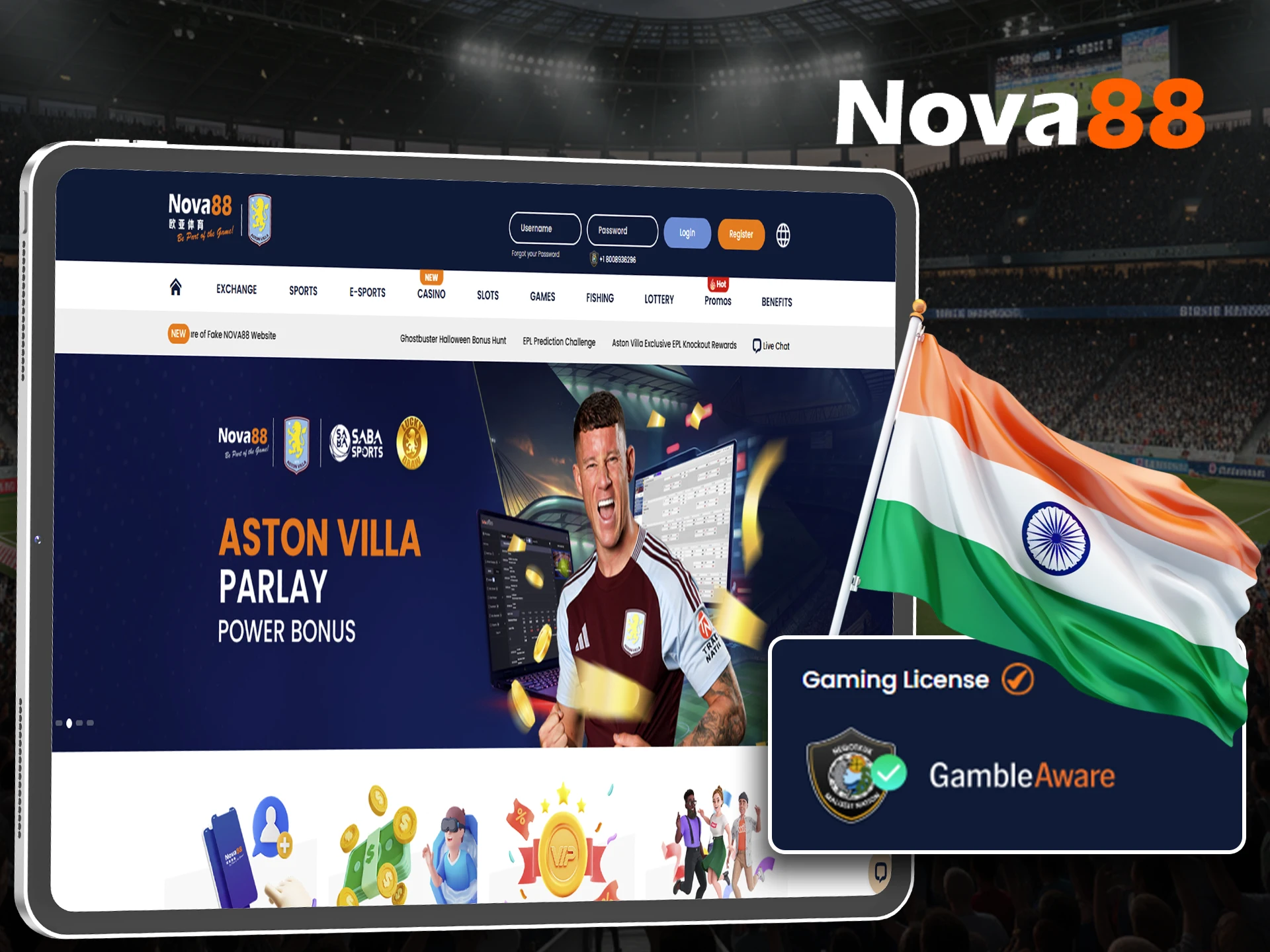 What license does Nova88 online casino have.