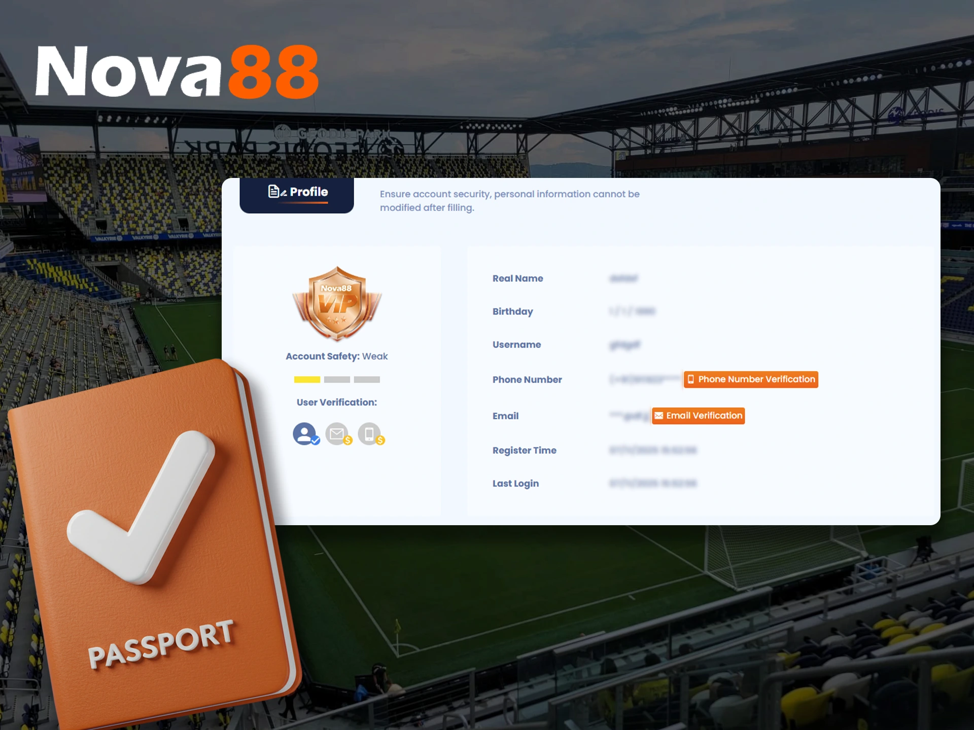 Do I need to verify my account at Nova88 online casino.