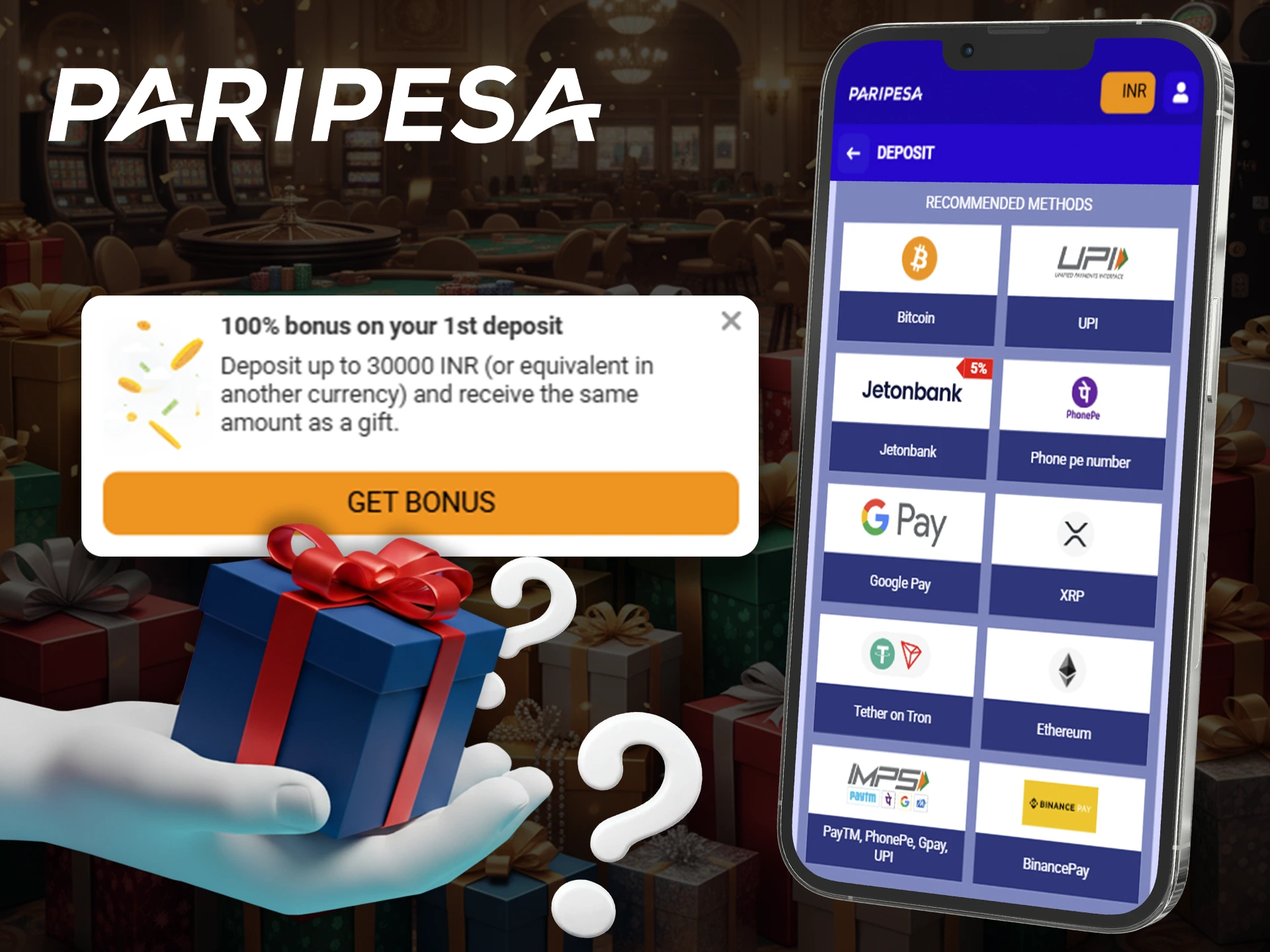 Find out how to get bonuses from Paripesa using apps.