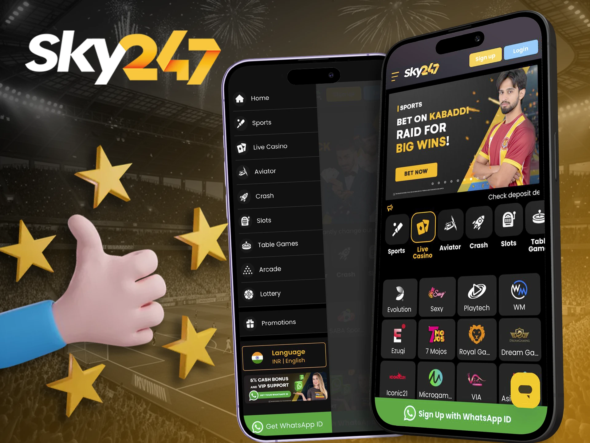 Discover all the benefits of betting with Sky247.