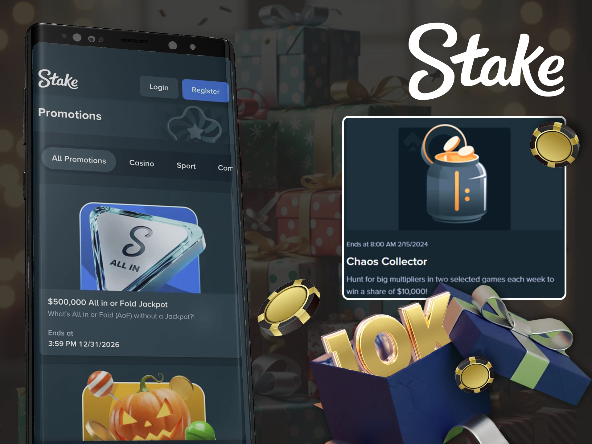 Use bonuses in the Stake app and get big rewards.