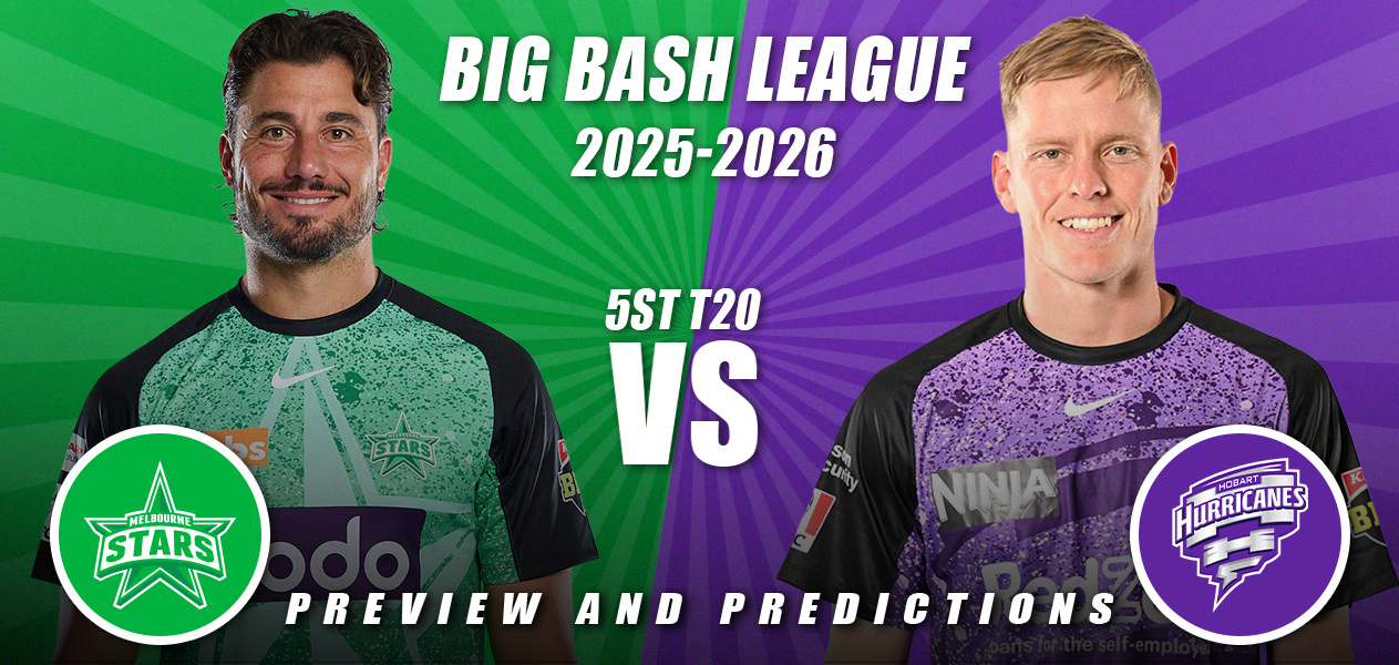 BBL 2025/26 | Match 5: Melbourne Stars vs Hobart Hurricanes | Predictions