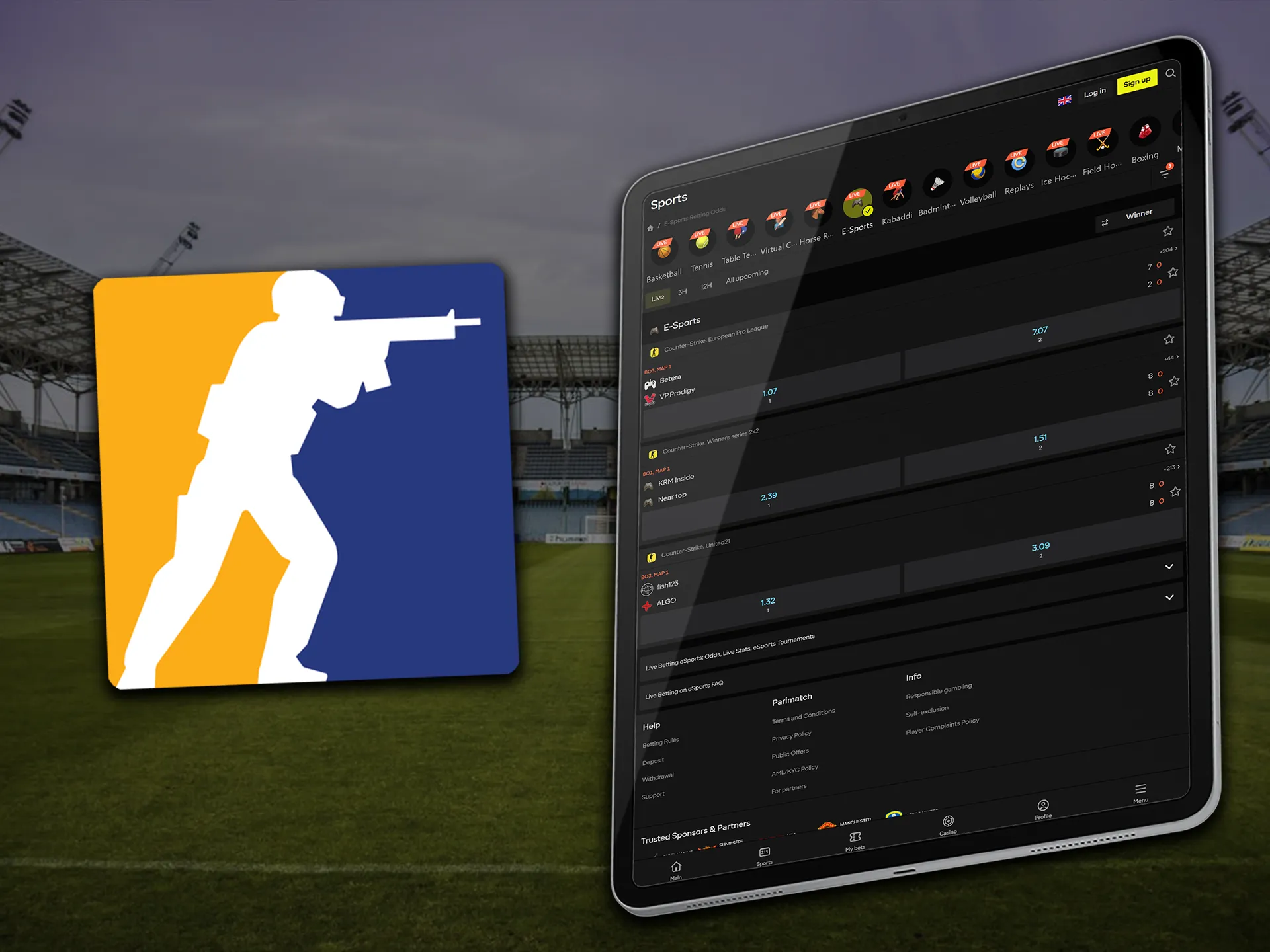 Place bets on major Counter-Strike 2 tournaments.