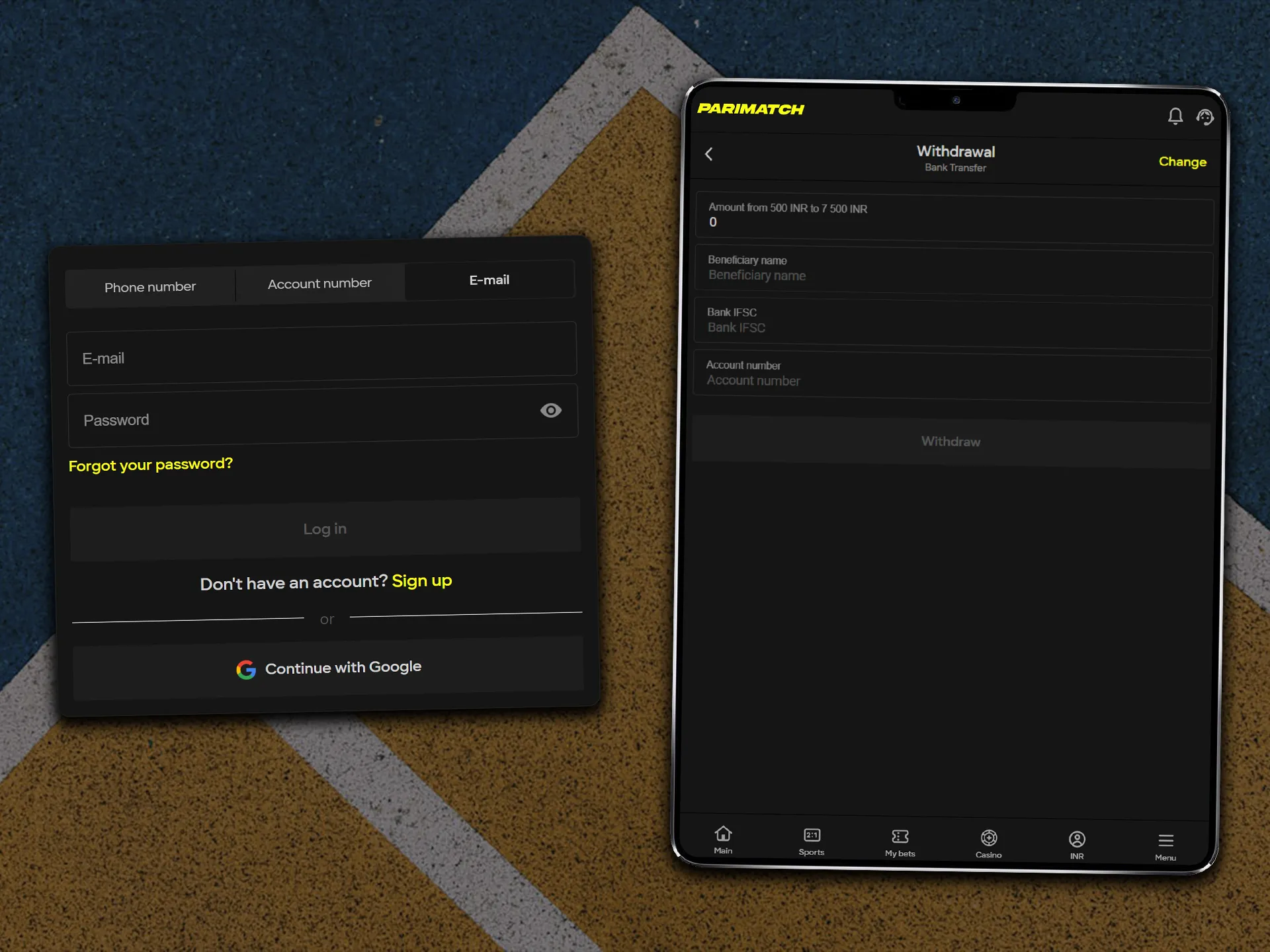 Easily withdraw your winnings from esports betting.