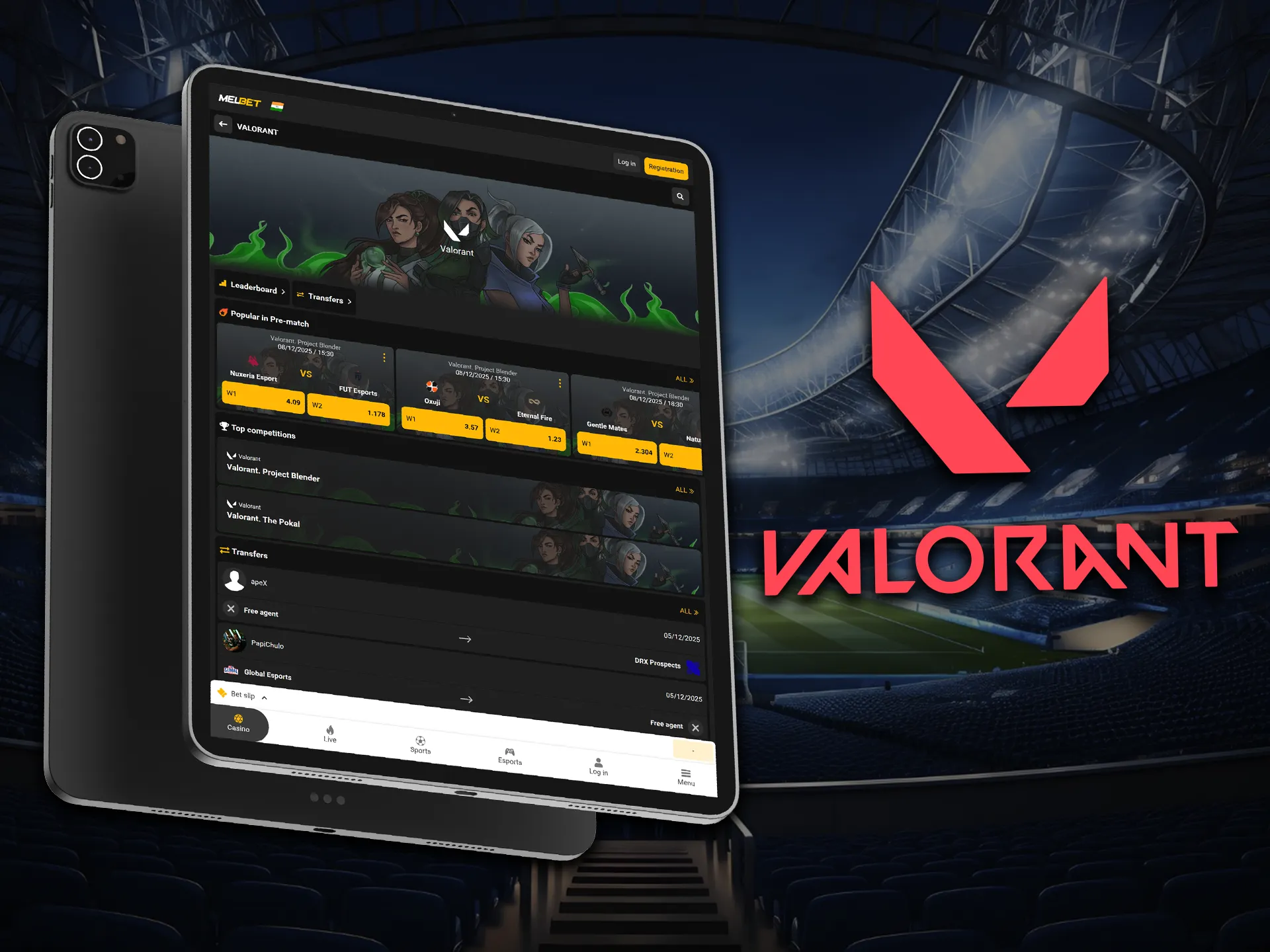 Valorant is another popular esports shooter offering a variety of bets.