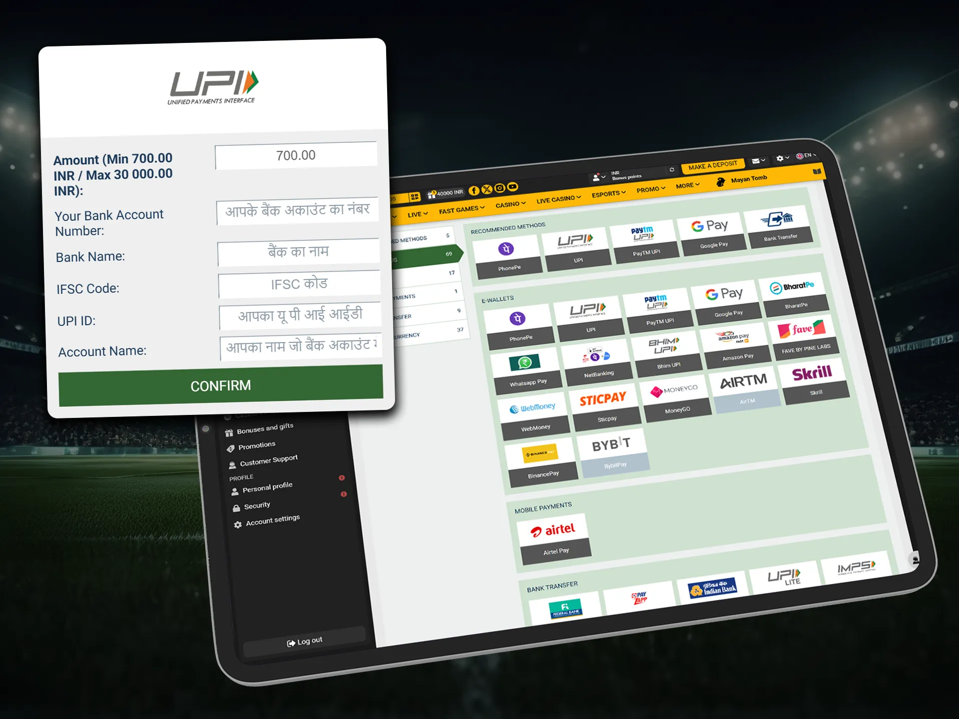 Withdraw your winnings securely and quickly from legal betting sites.