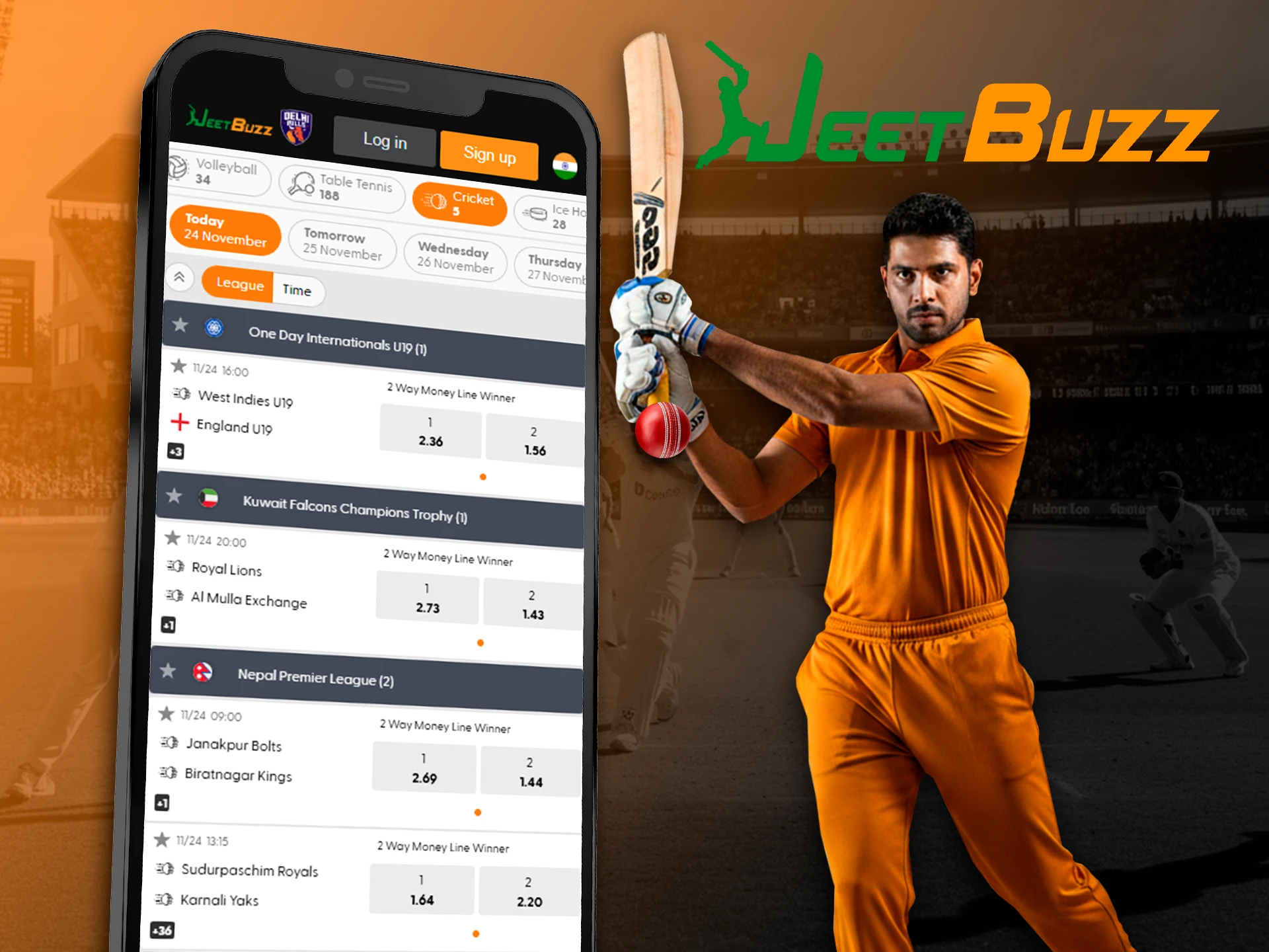 Place a bet on your favorite cricket team at JeetBuzz.