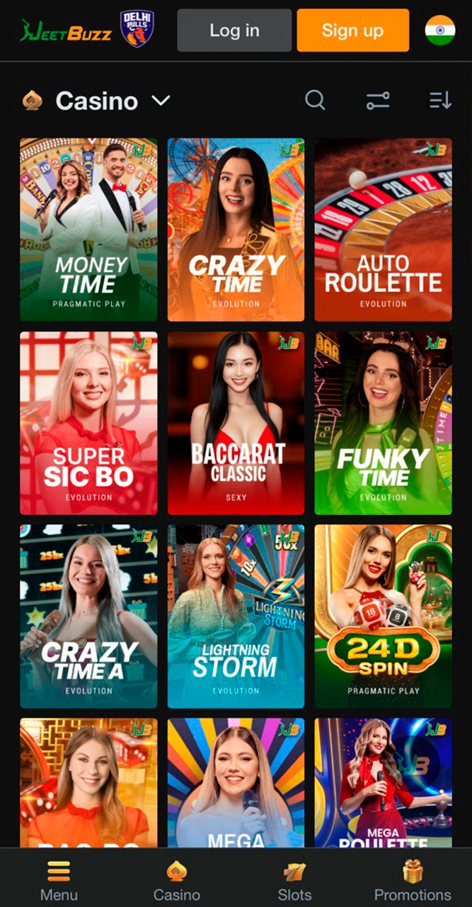 Try your luck at betting on the JeetBuzz casino app.