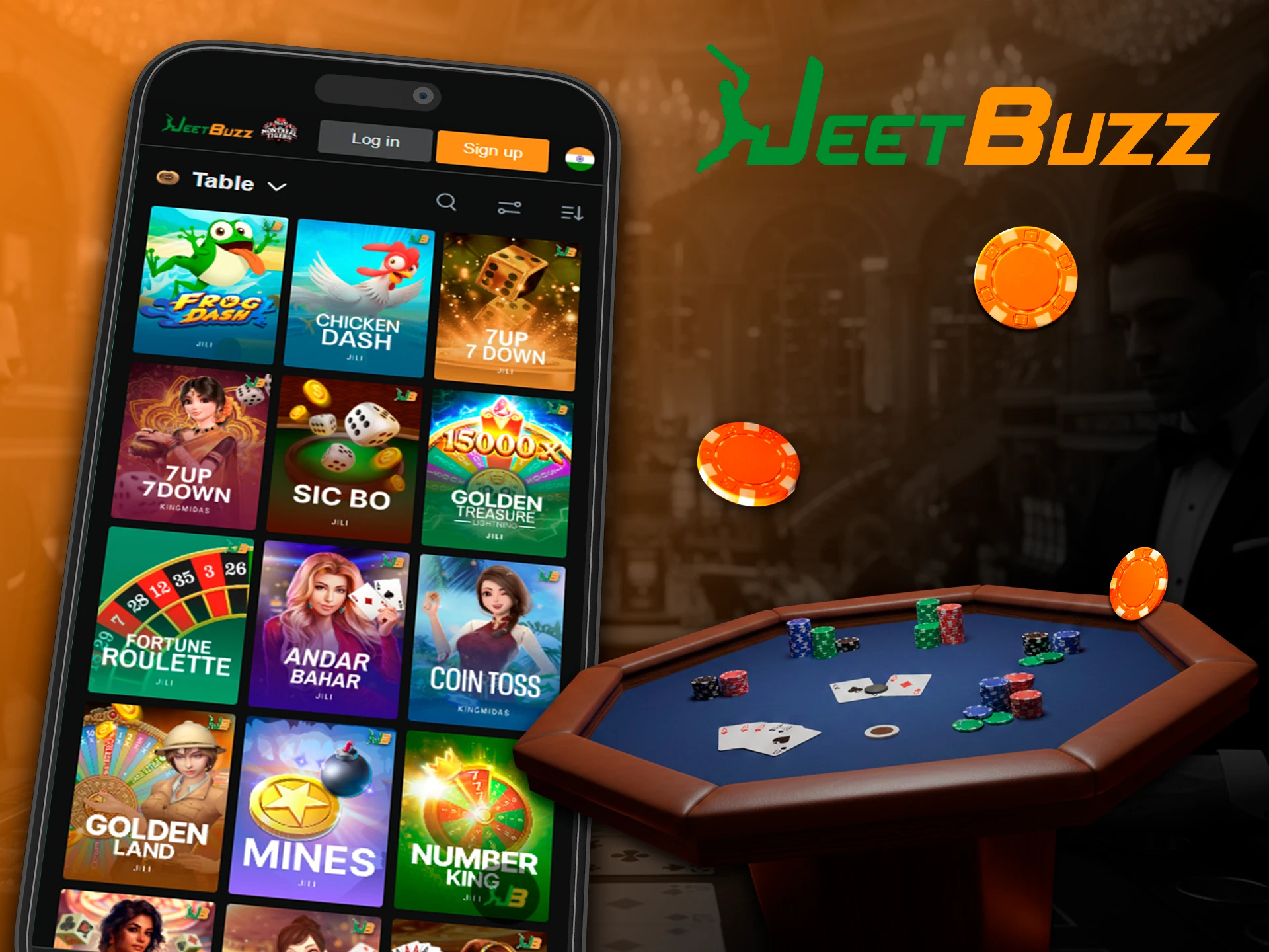 Become a champion in table games using JeetBuzz apps.