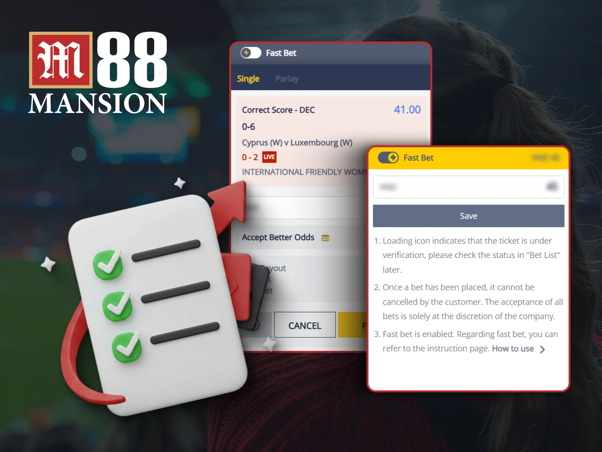 Learn all types of bets available to win more on M88.