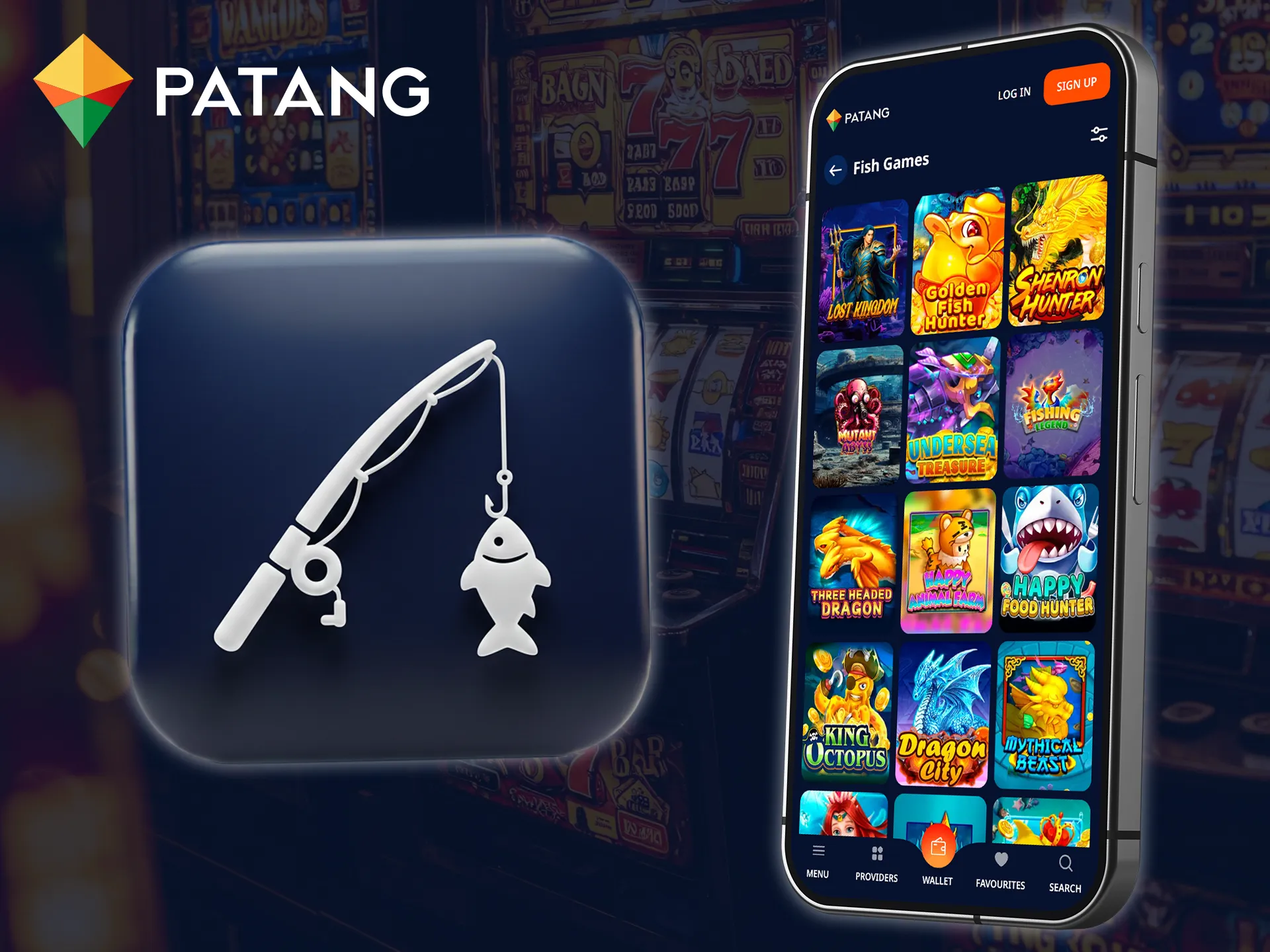Arcade Fish Games with real prizes are available in the Patang app.