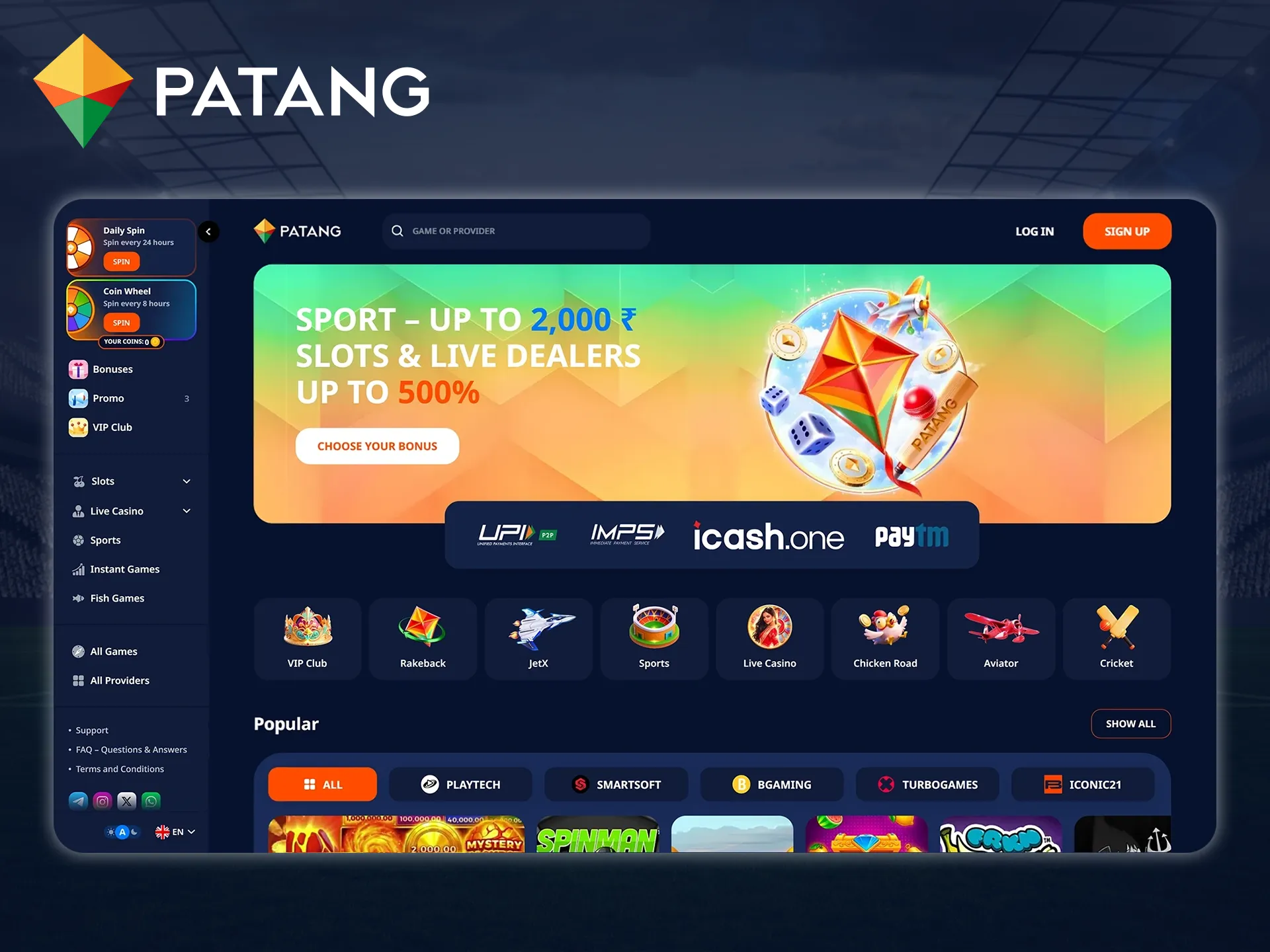 Use Patang on your PC without installing any software through your favorite browser.