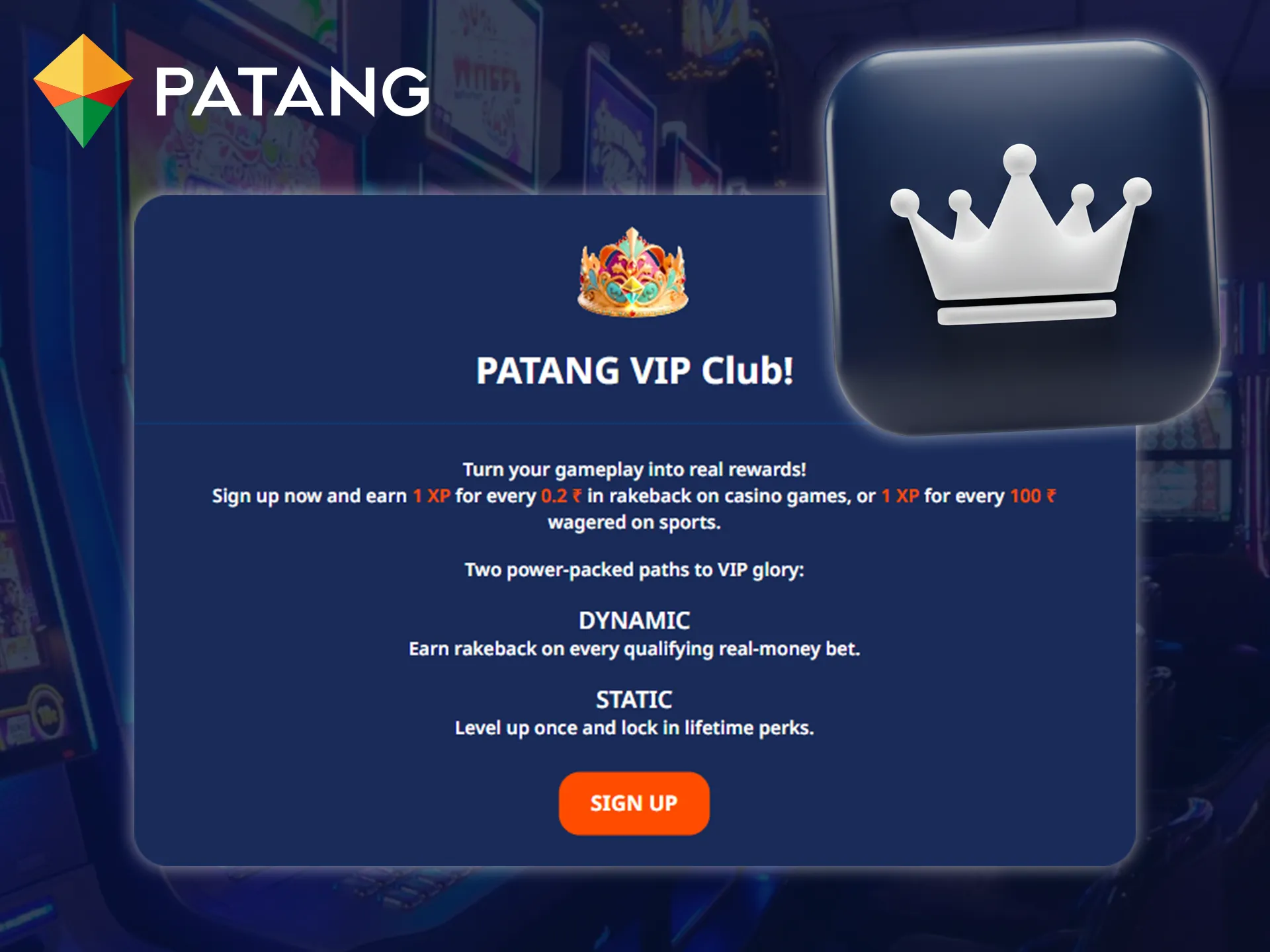 Join the Patang VIP Club and enjoy exclusive benefits.