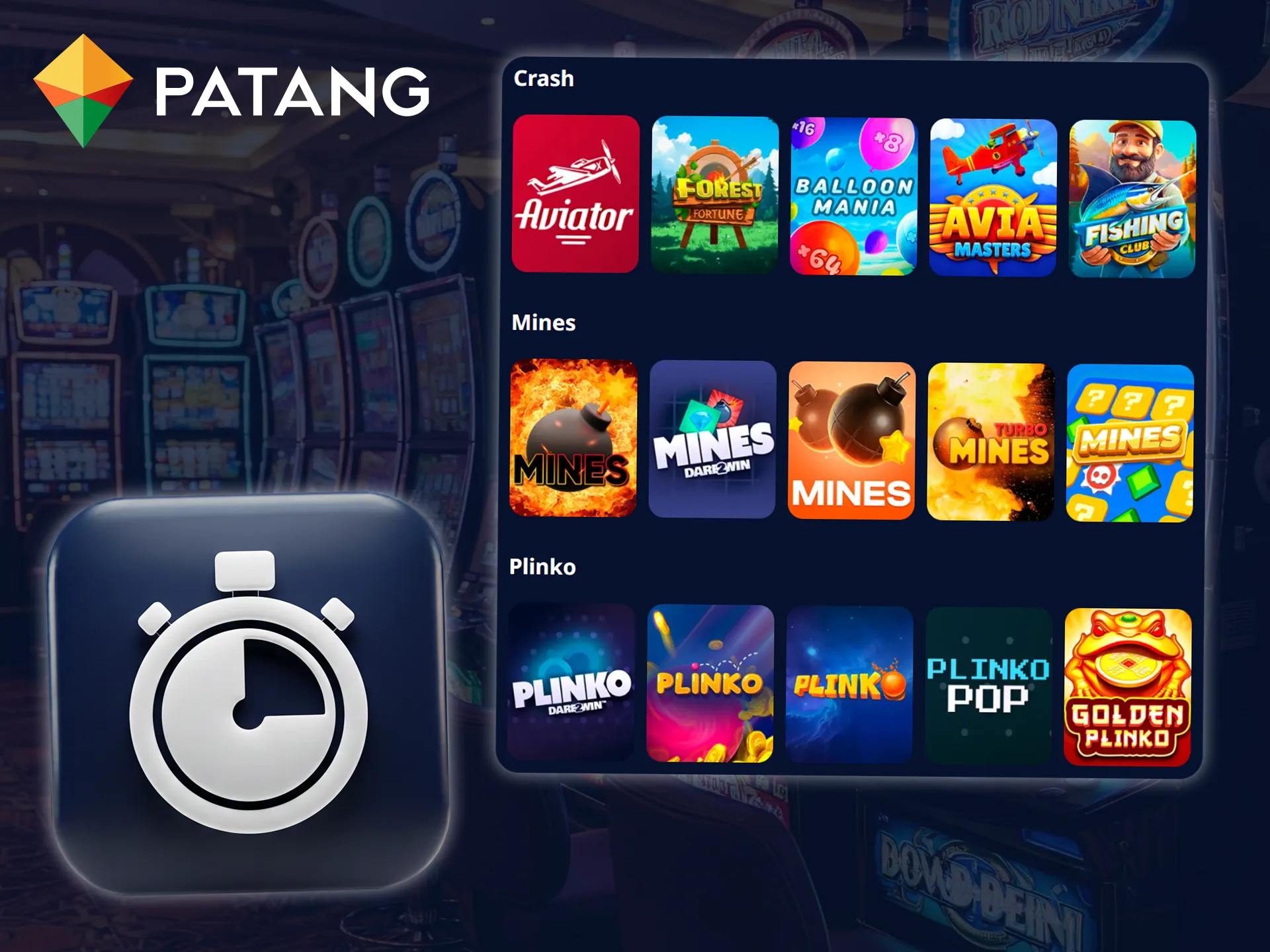 Enjoy quick results in Instant Games on Patang.