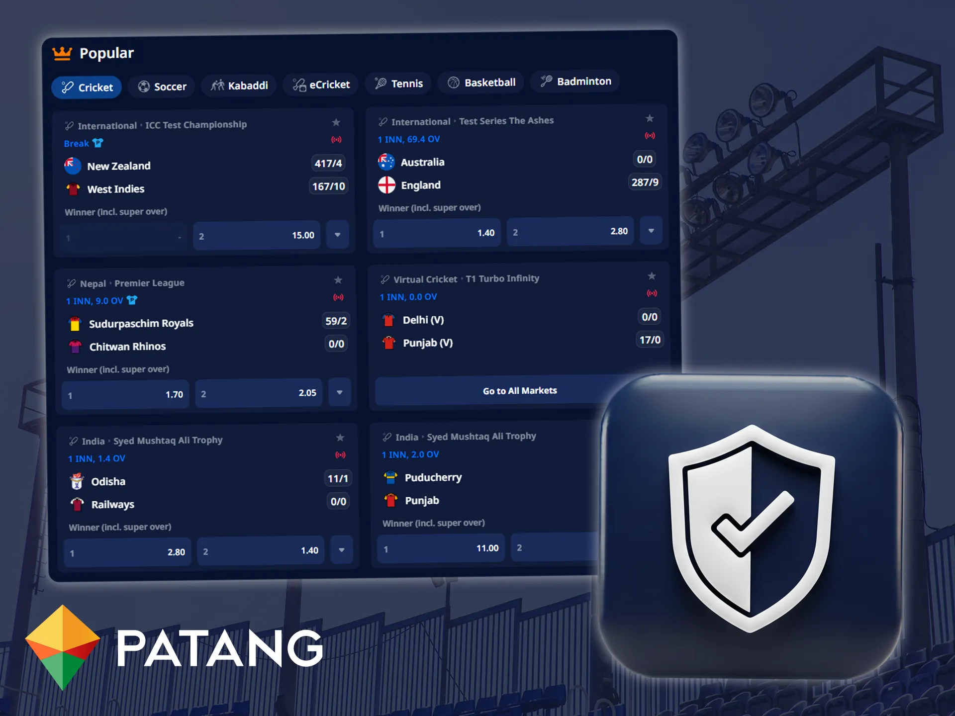 Patang provides a high level of data protection using modern technologies.