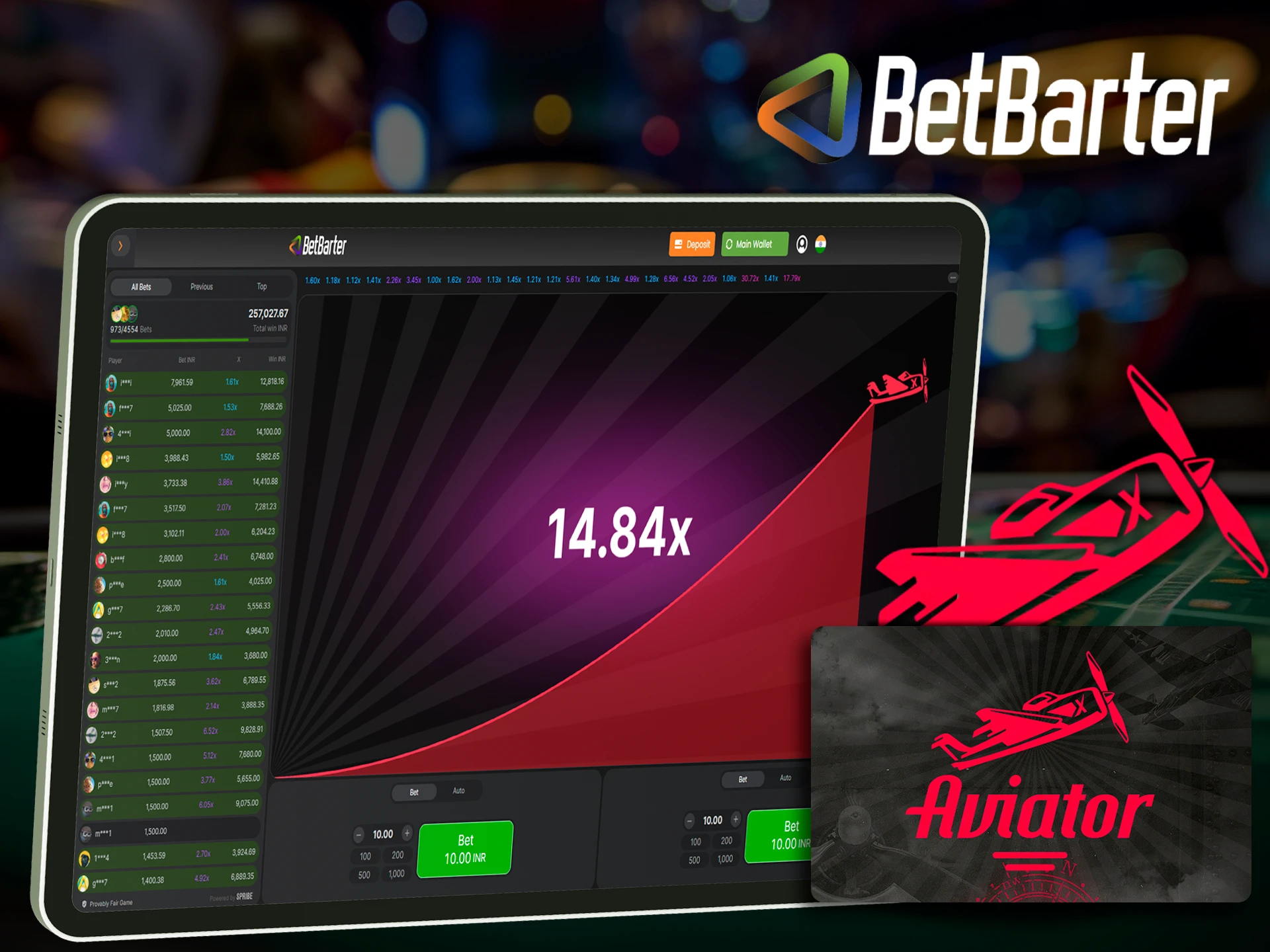 Where can I find the Aviator game in the online casino Betbarter Bookmaker.