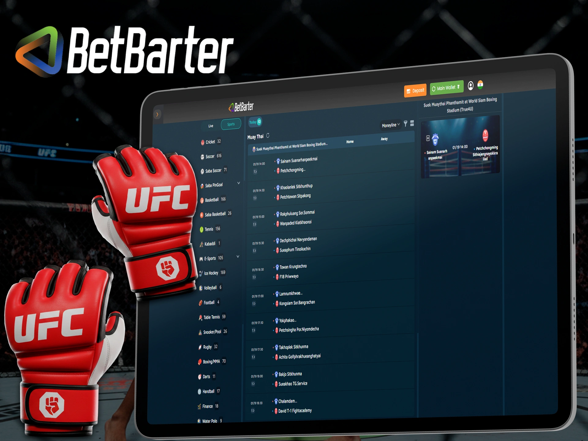 What is ufc in online casino Betbarter Bookmaker.