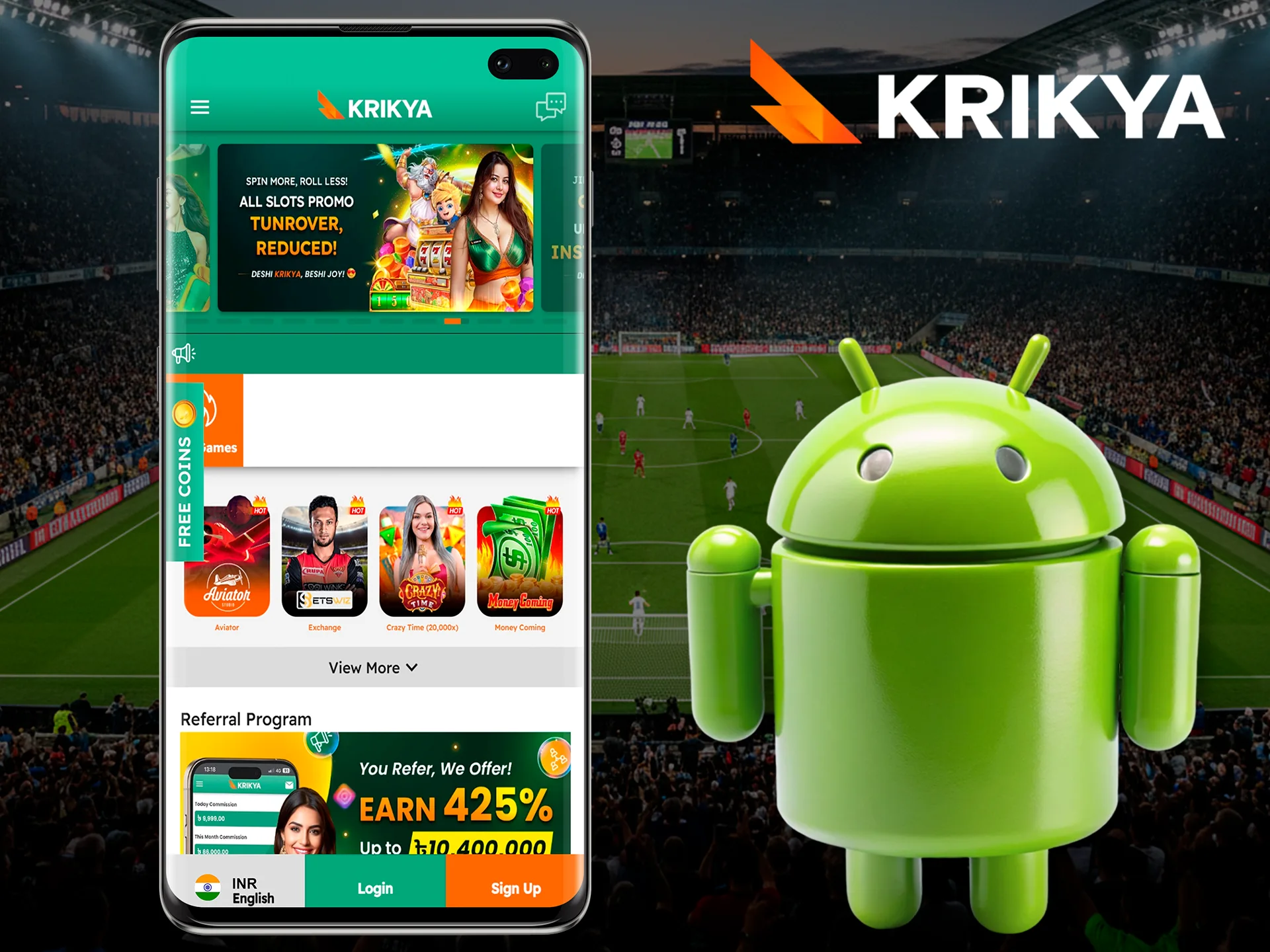 Download the official Krikya app for Android devices today.