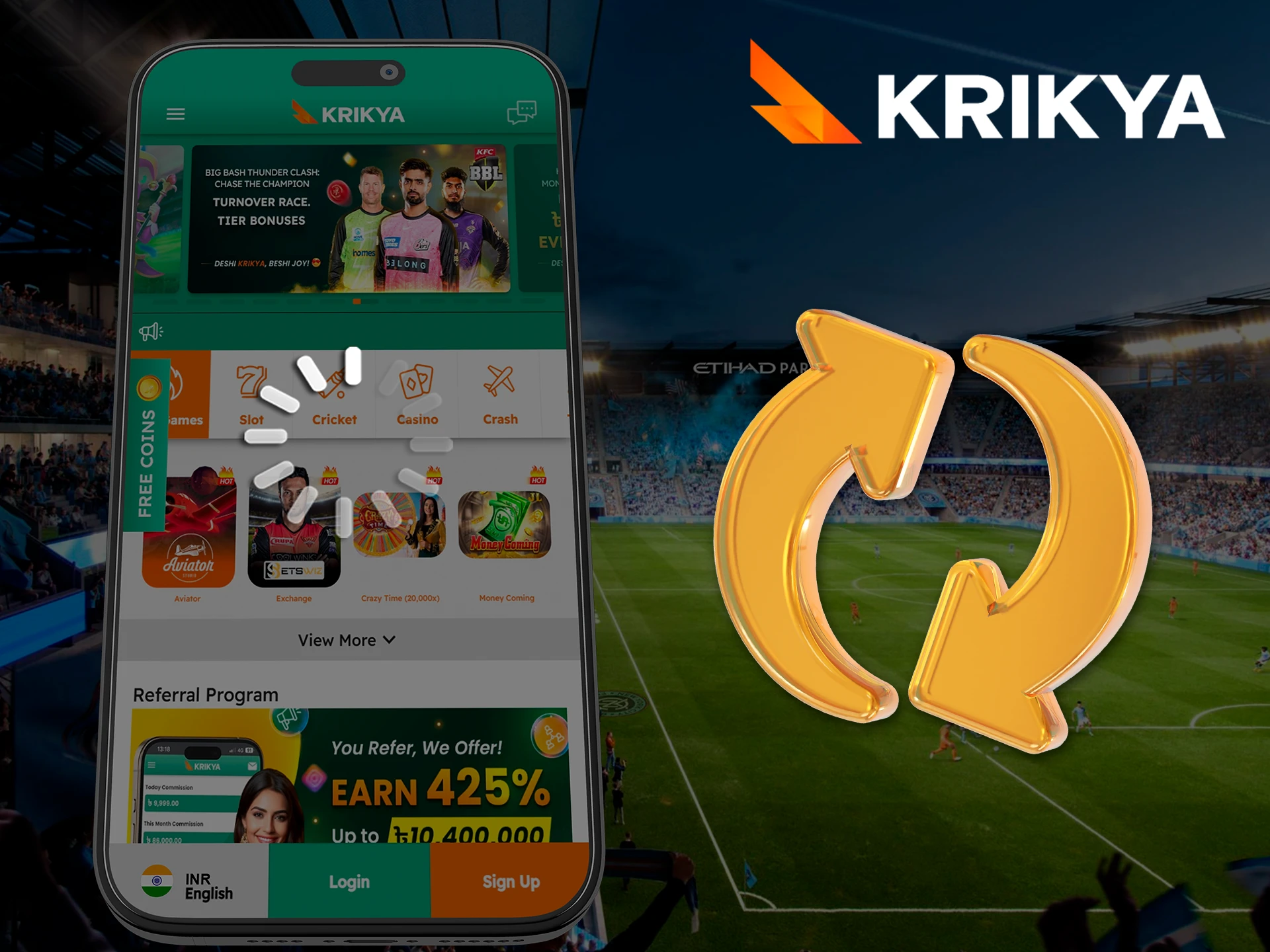Update your Krikya app to the latest version.