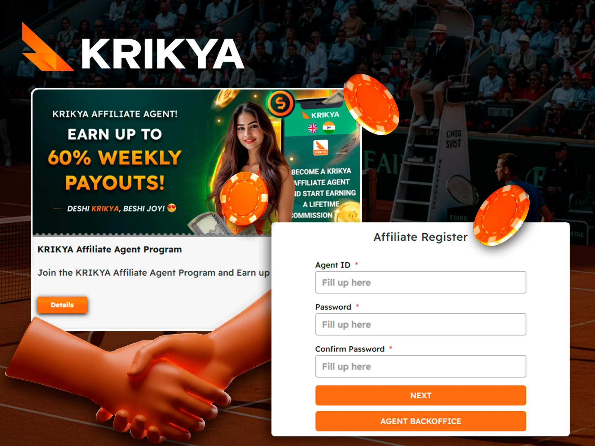 Earn high commissions by joining the Krikya affiliate program.