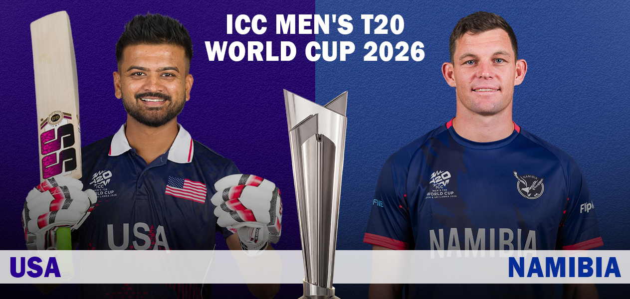 ICC Men’s T20 WC 2026 | Match 26: United States of America vs Namibia| Preview and Predictions
