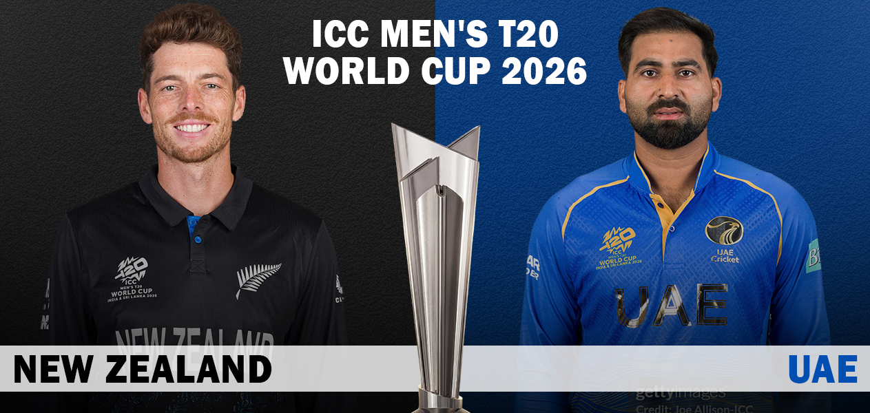 Here, we present our preview and predictions for Match 11 of the 2026 ICC Men's T20 WC, to be played between New Zealand and the UAE.