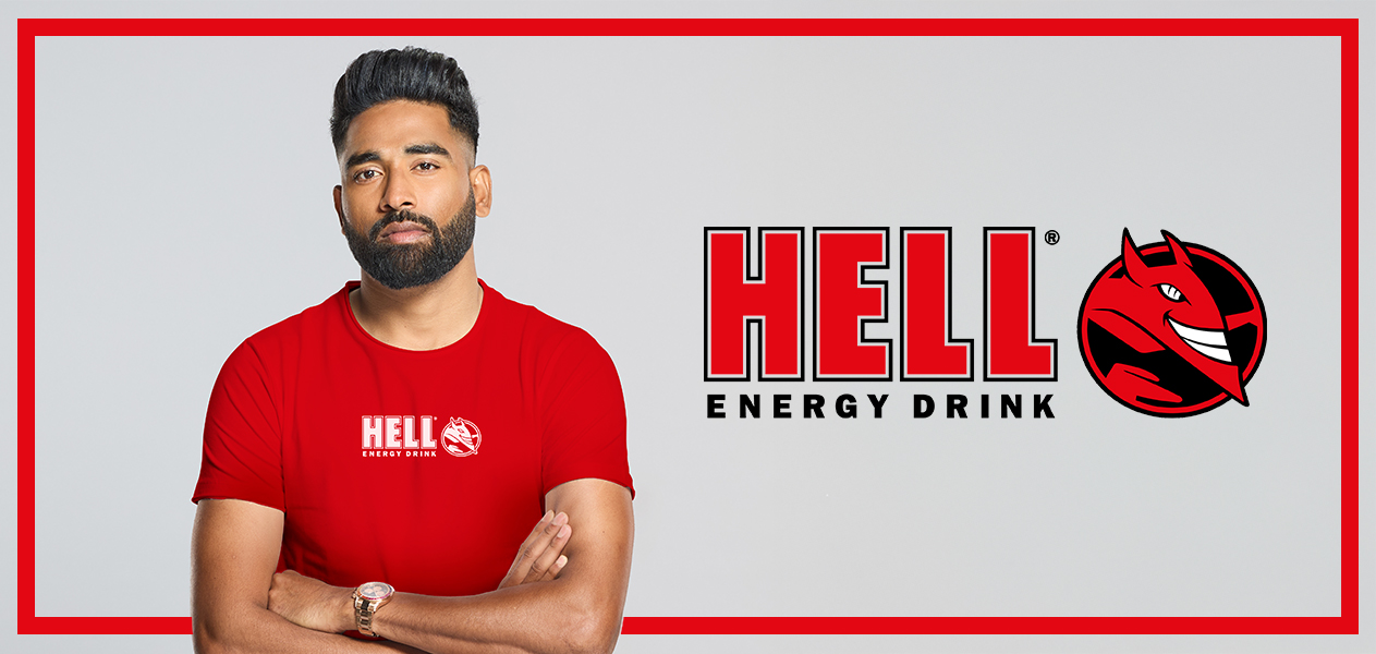 Mohammed Siraj HELL ENERGY DRINK