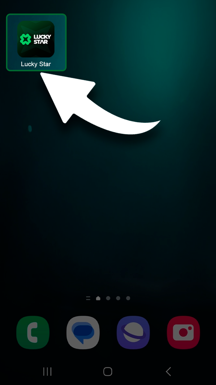 Launch the Lucky Star app to start playing.