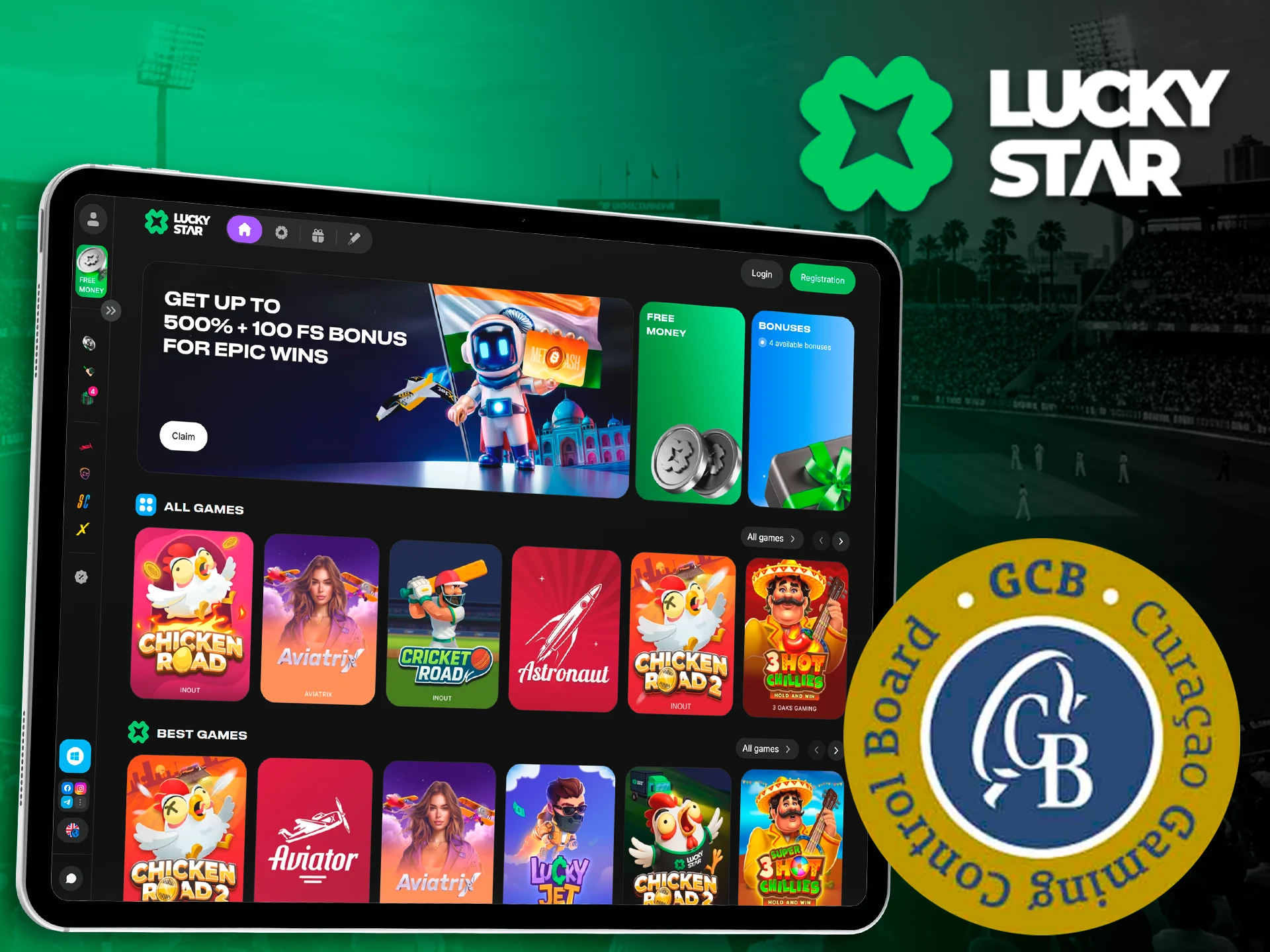 Legal status of Lucky Star gaming in India.