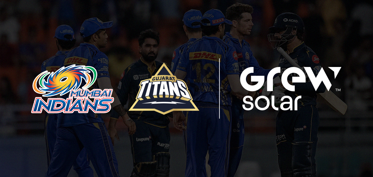 Mumbai Indians Gujarat Titans GREW Solar
