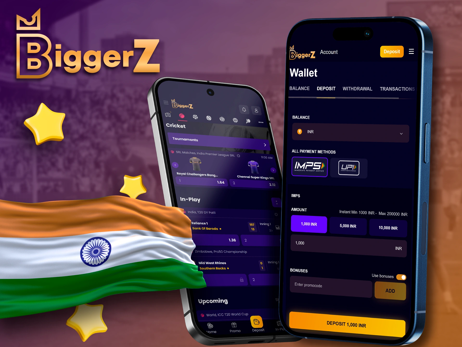 Key advantages of using BiggerZ app for Indian players.