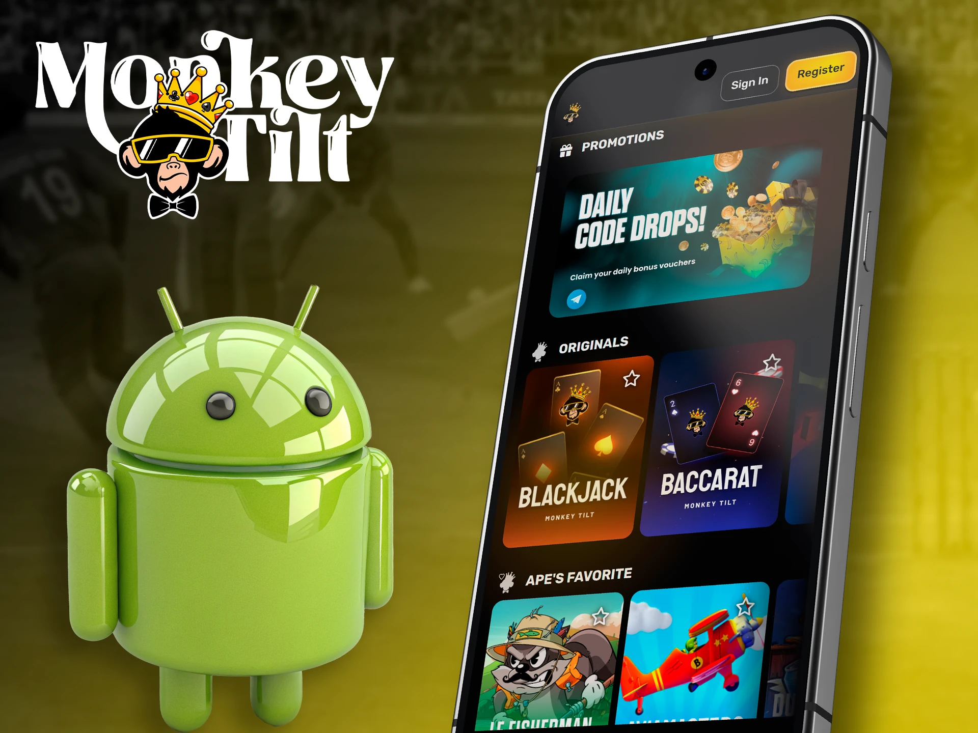 Guide to downloading and installing MonkeyTilt on Android devices.
