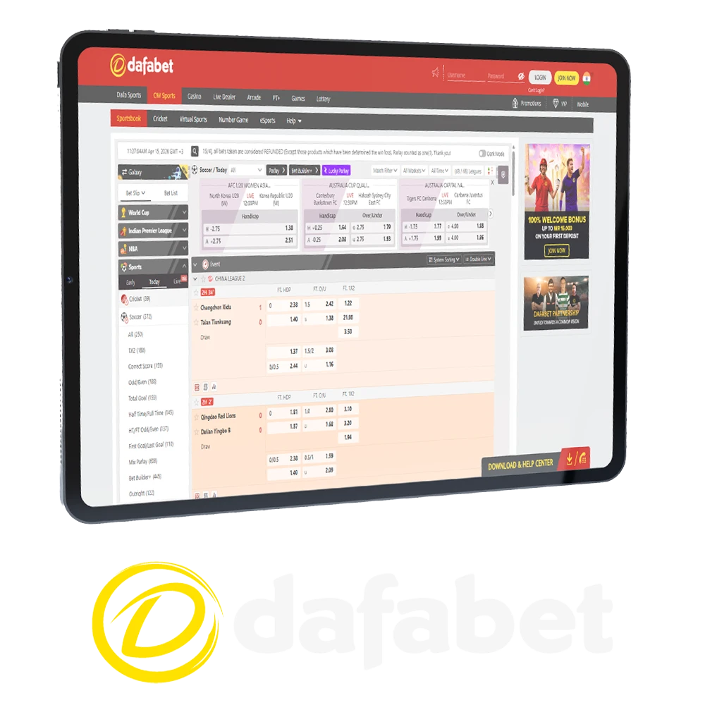 Bet on sports with Dafabet and become a winner.
