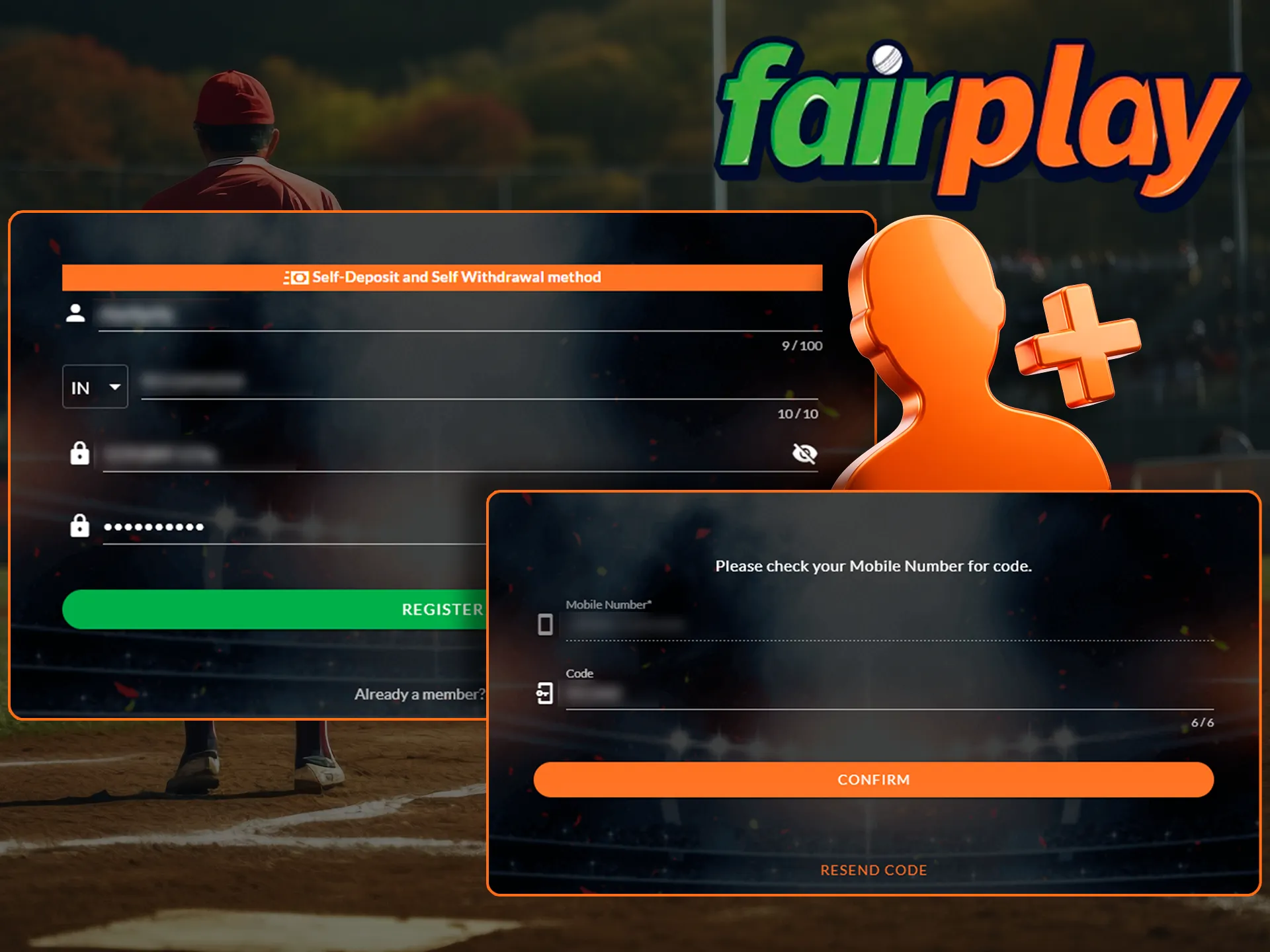 To start betting you need to register for an account at Fairplay.