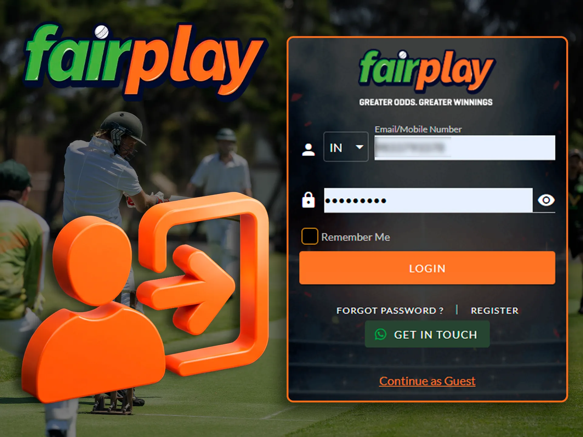 Discover the world of Fairplay Casino and the highest odds simply by logging into your account.