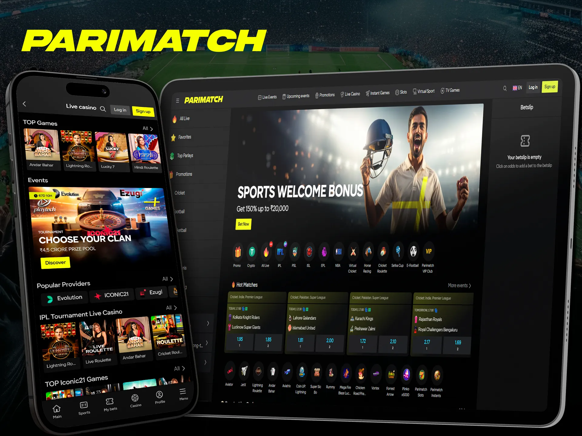 The Parimatch betting platform works smoothly on most iOS devices.