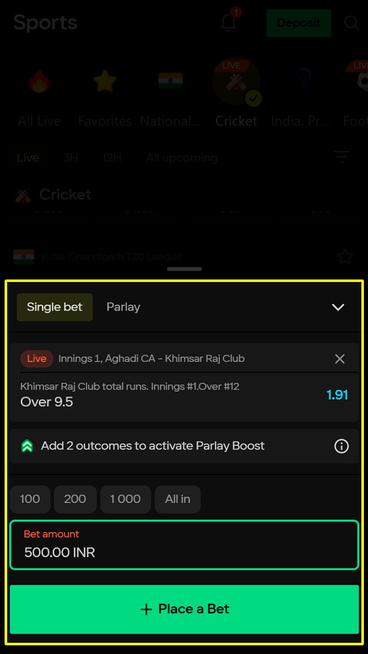 Make an accurate prediction and wait for a payout from Parimatch.