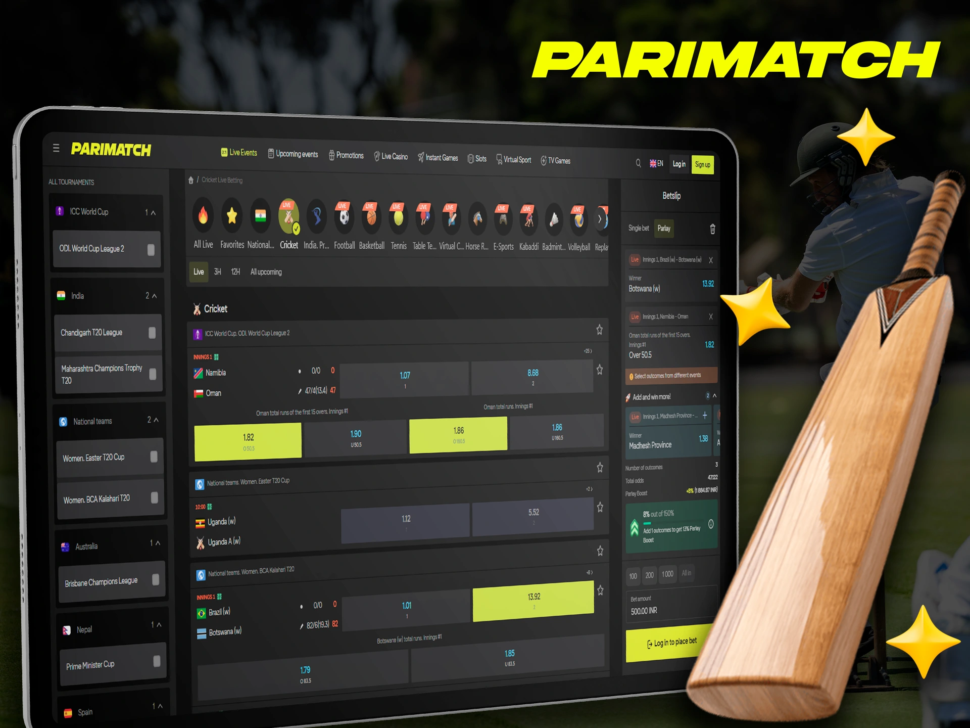 The big name Parimatch is known to every cricket lover in India.