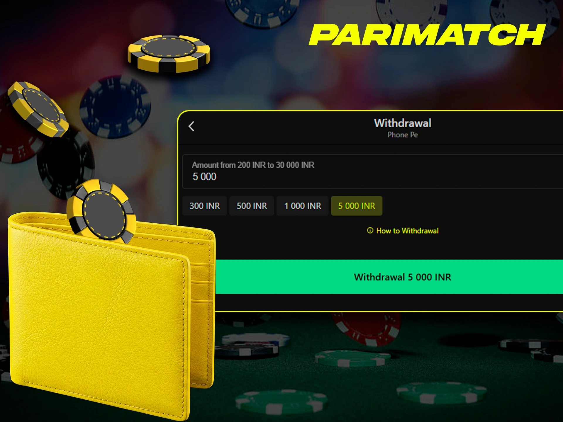 Be sure to confirm your identity to be able to withdraw your winnings from Parimatch without hindrance.