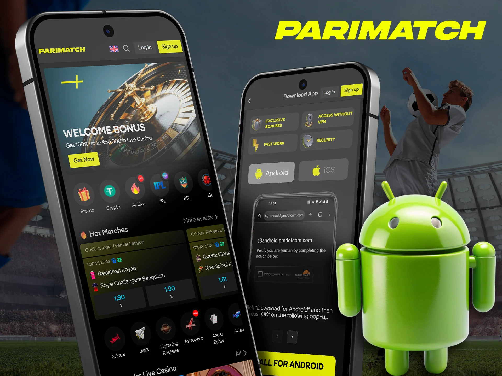 Bookmaker Parimatch has developed an application for Android devices so that our users can optimize the betting process.