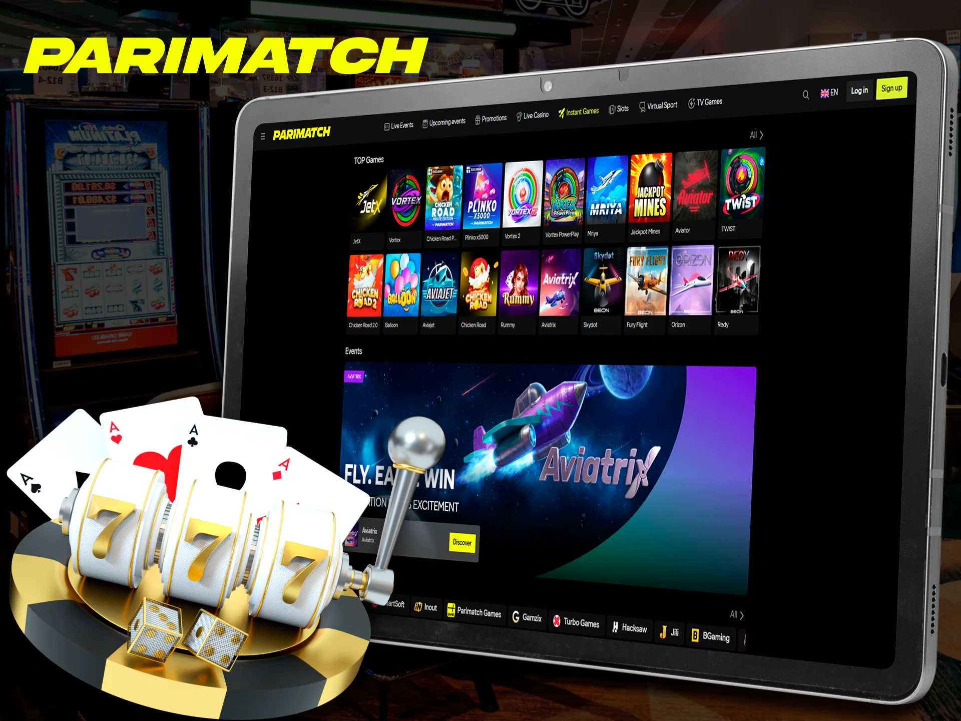 Check out the Parimatch casino online section if you are attracted to card and table games, slot machines and other exciting gambling activities.