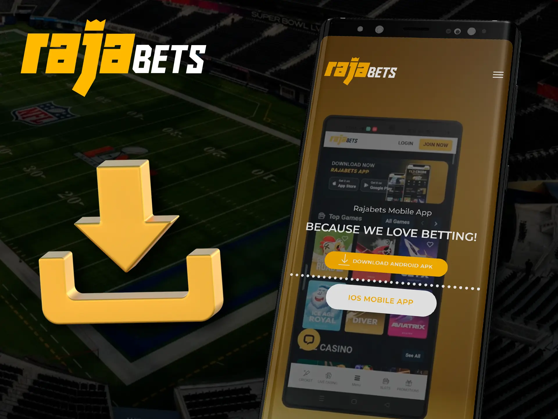 Complete instructions for manual Rajabets APK installation.