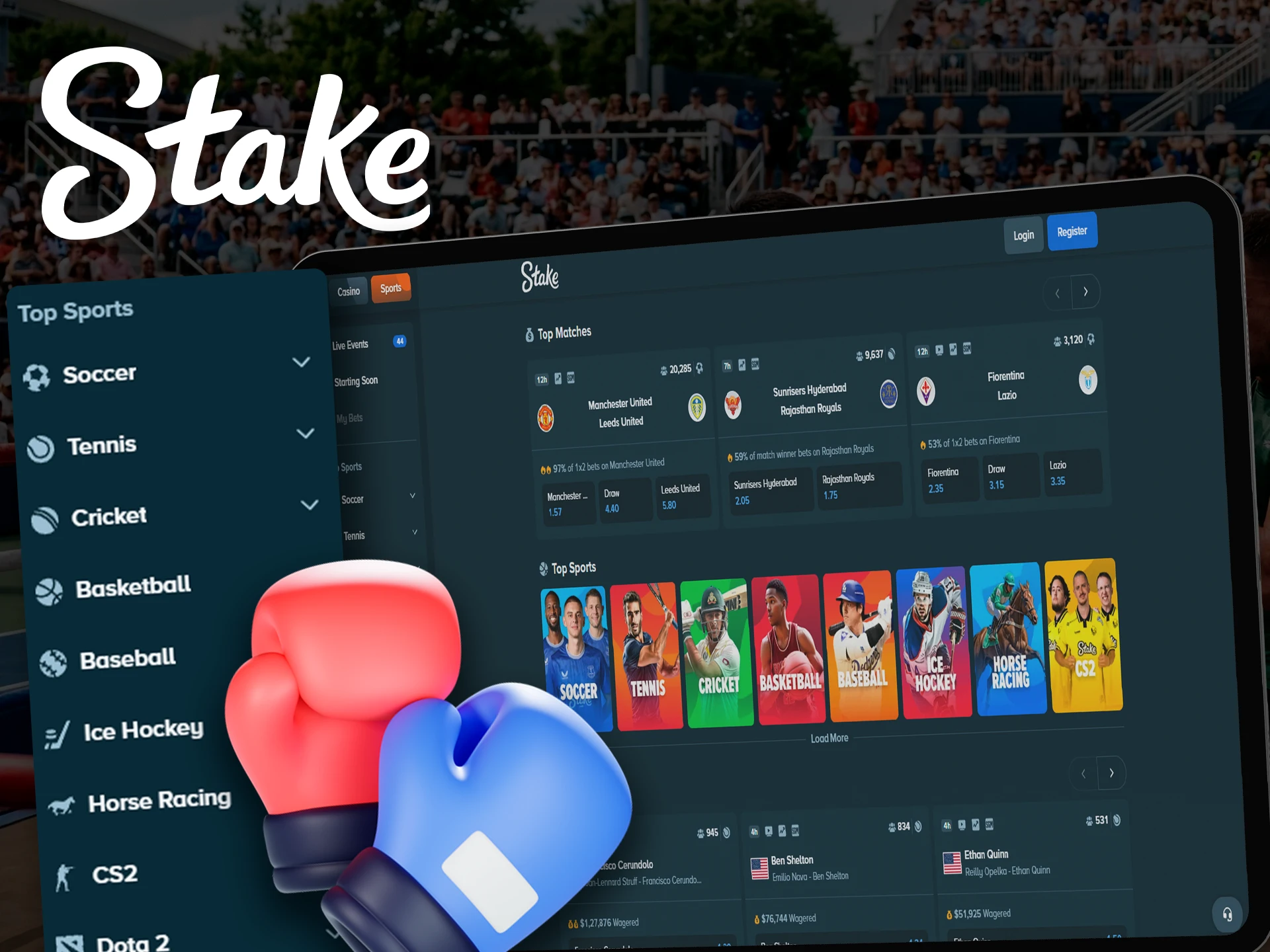 Evaluation of Stake crypto betting and sports markets.