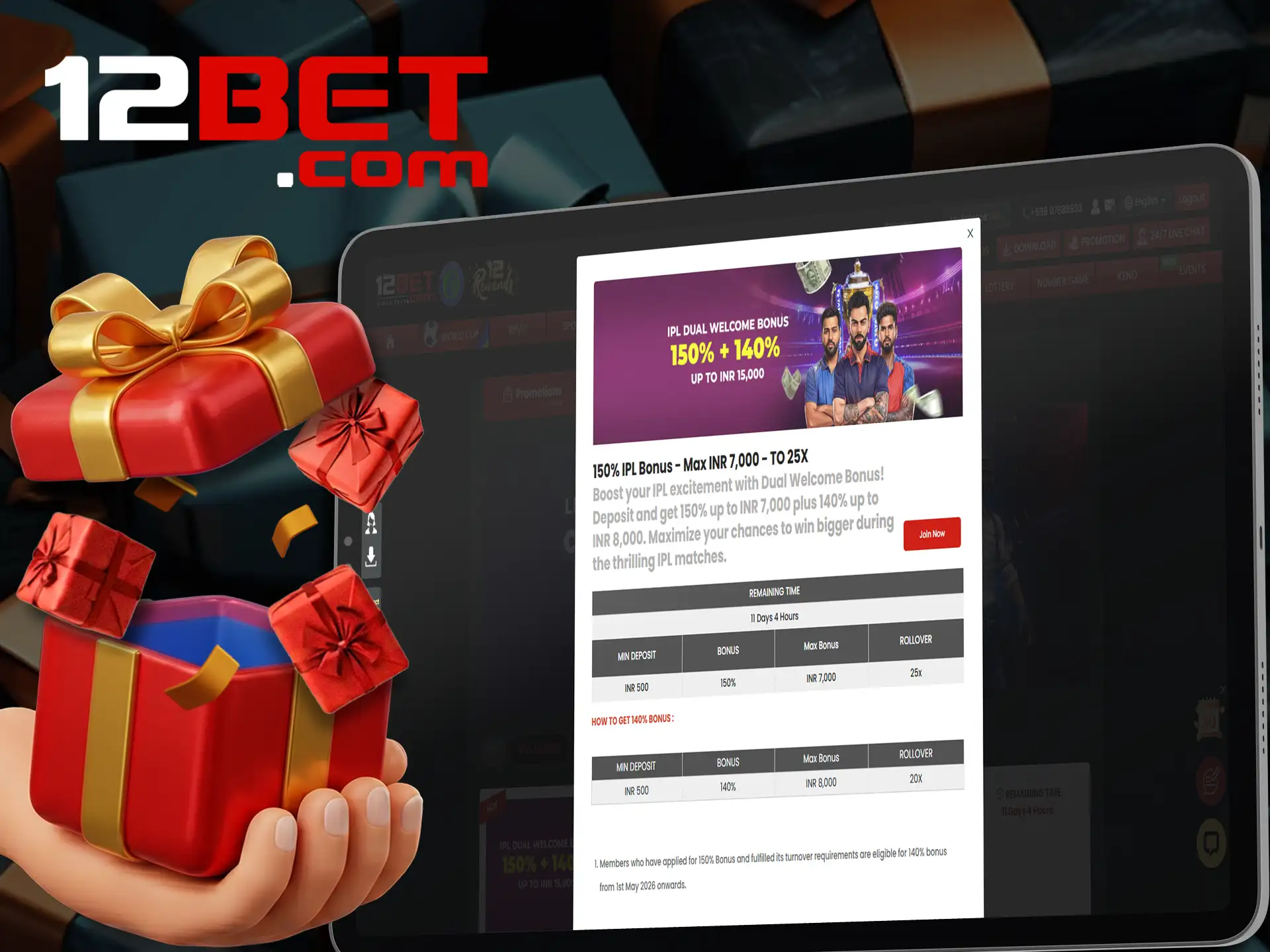 Find out how to wager a bonus at 12bet.