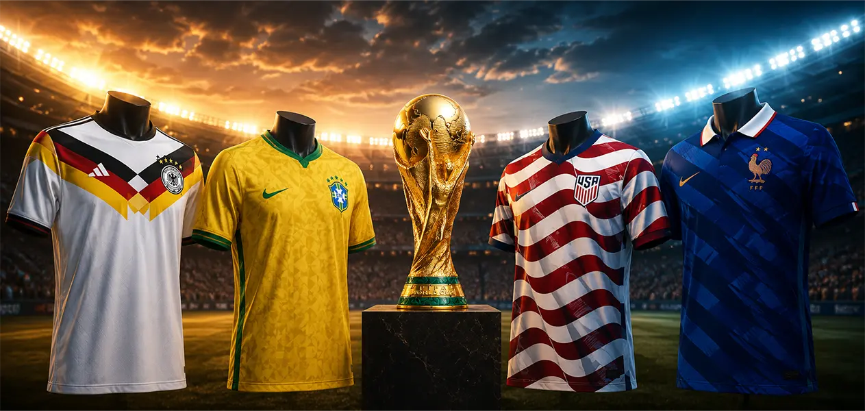2026 FIFA World Cup- All about National Team Kits and how they compare to Club Football