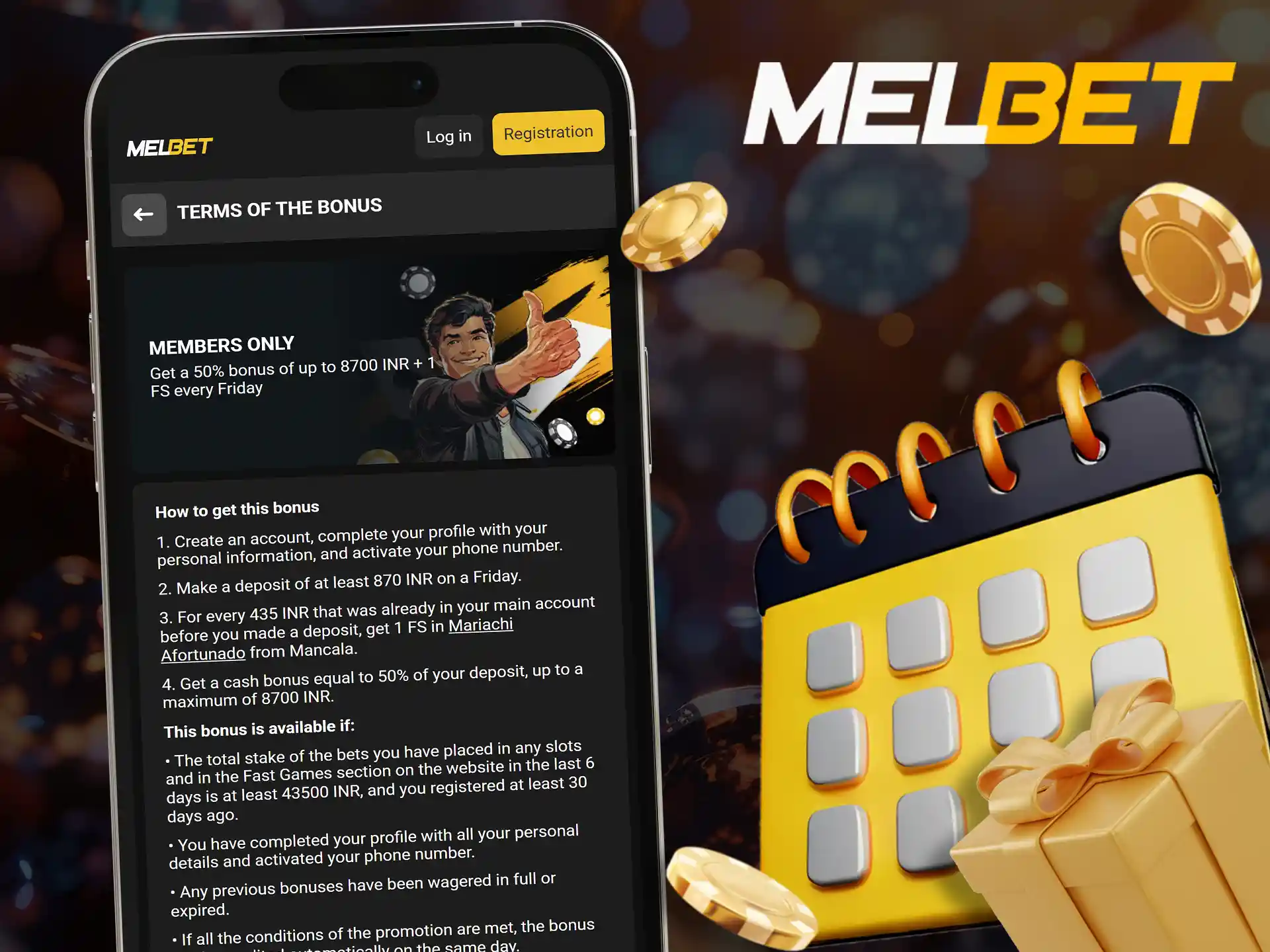 Exclusive members-only bonuses available in the Melbet app.