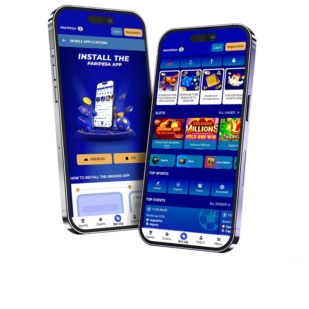 Try the Paripesa app by installing it on your smartphone.