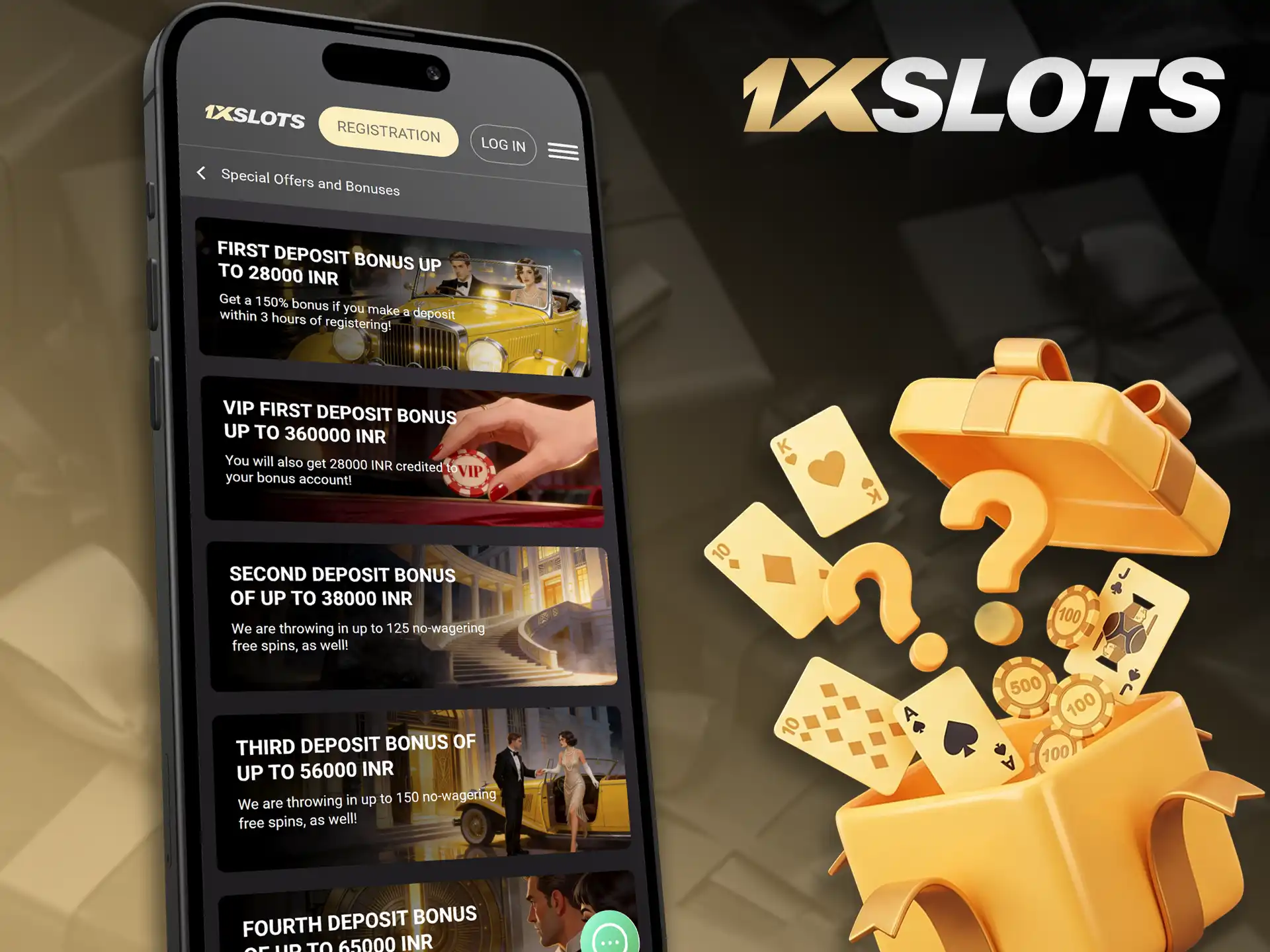 Learn to claim your bonus via the 1xSlots app.