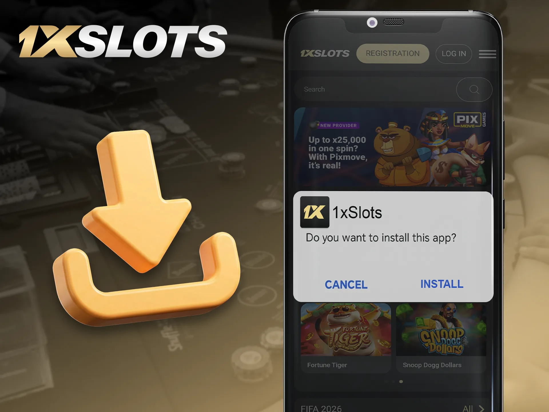 Follow simple steps to install the 1xSlots APK file.